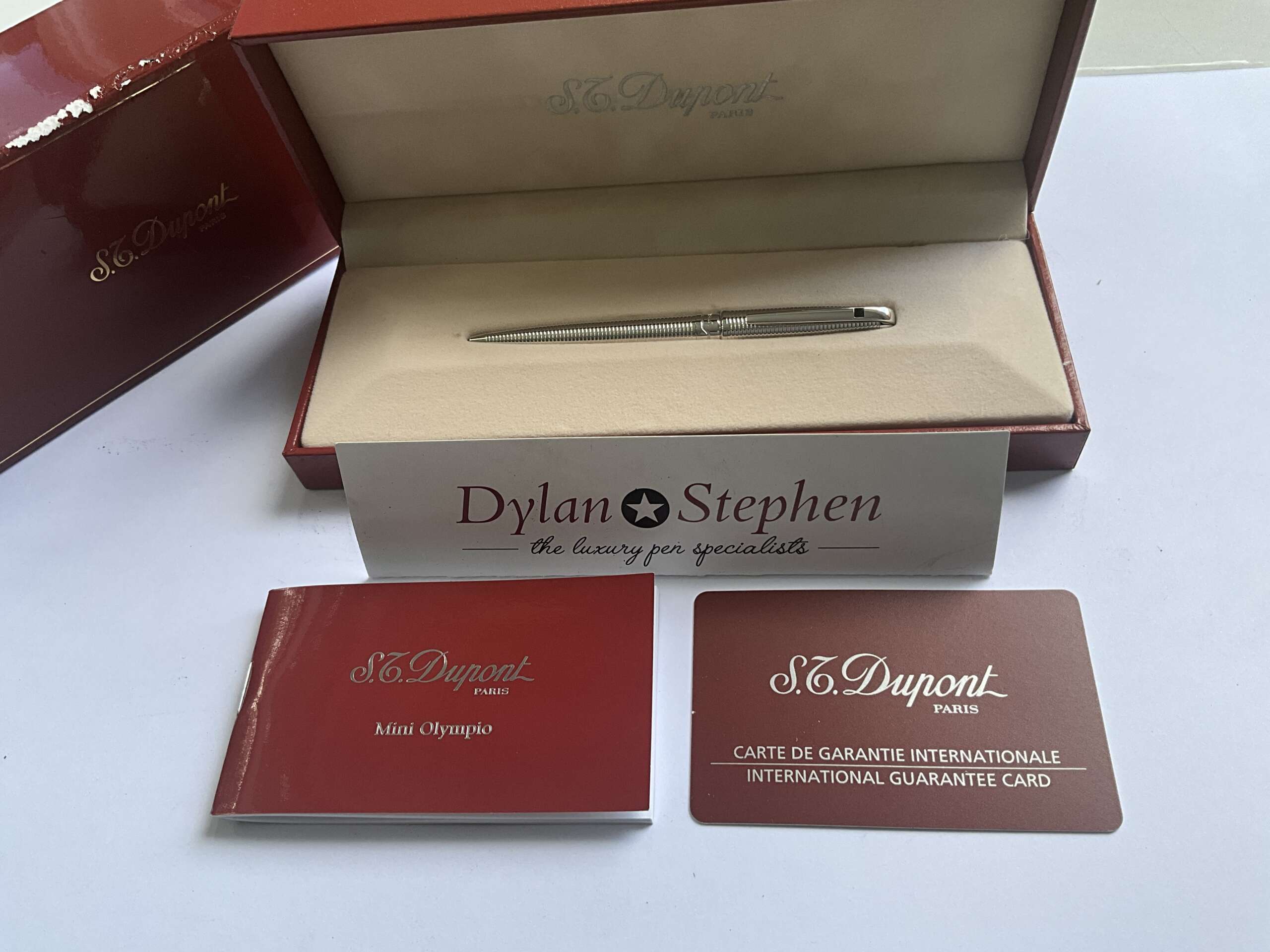 ST DuPont Olympio Mini Paladium Ballpoint Pen - Image 4