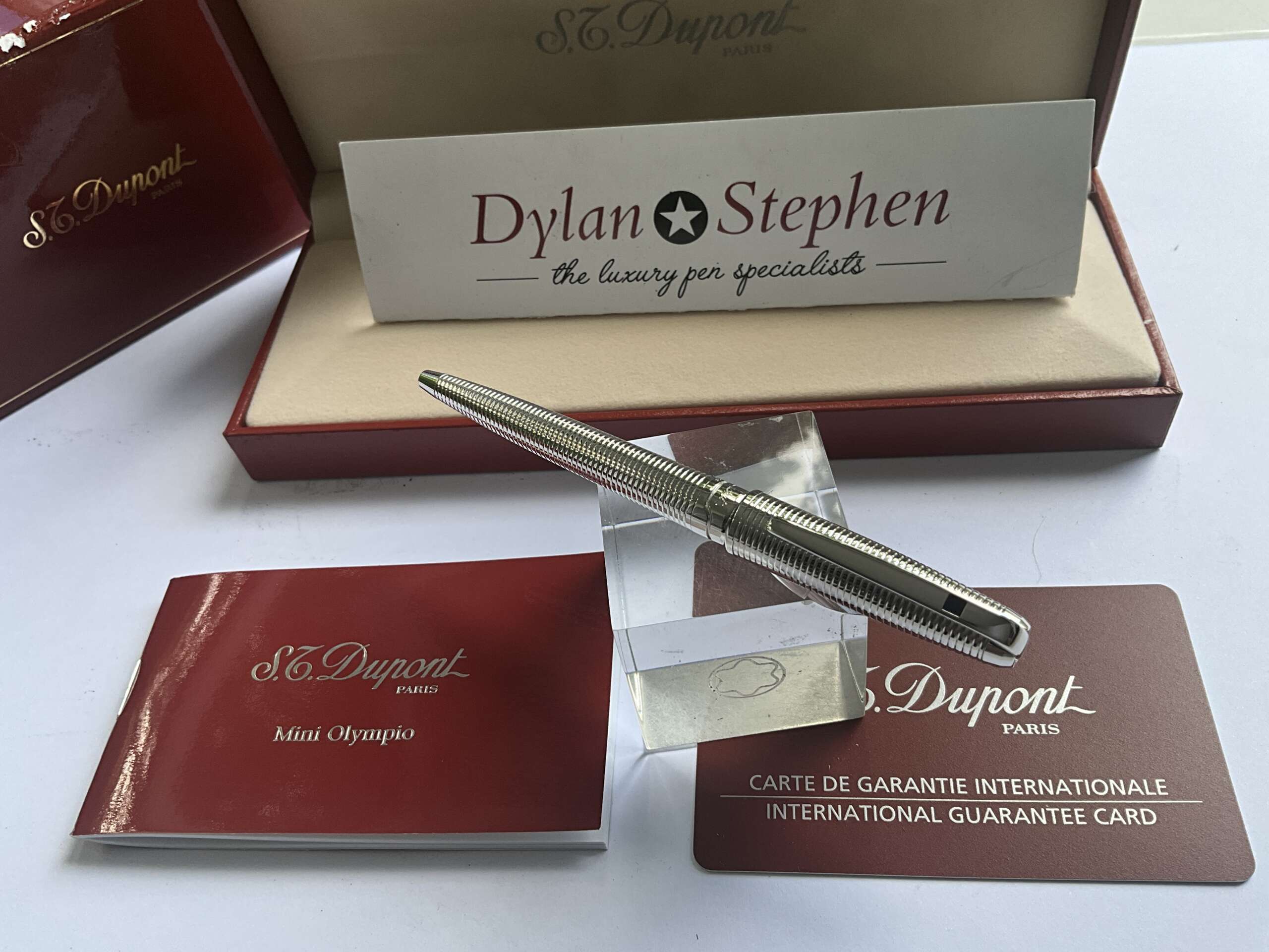 ST DuPont Olympio Mini Paladium Ballpoint Pen - Image 3