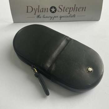 Montblanc Meisterstuck Mozart Black Leather Three Pen Pouch