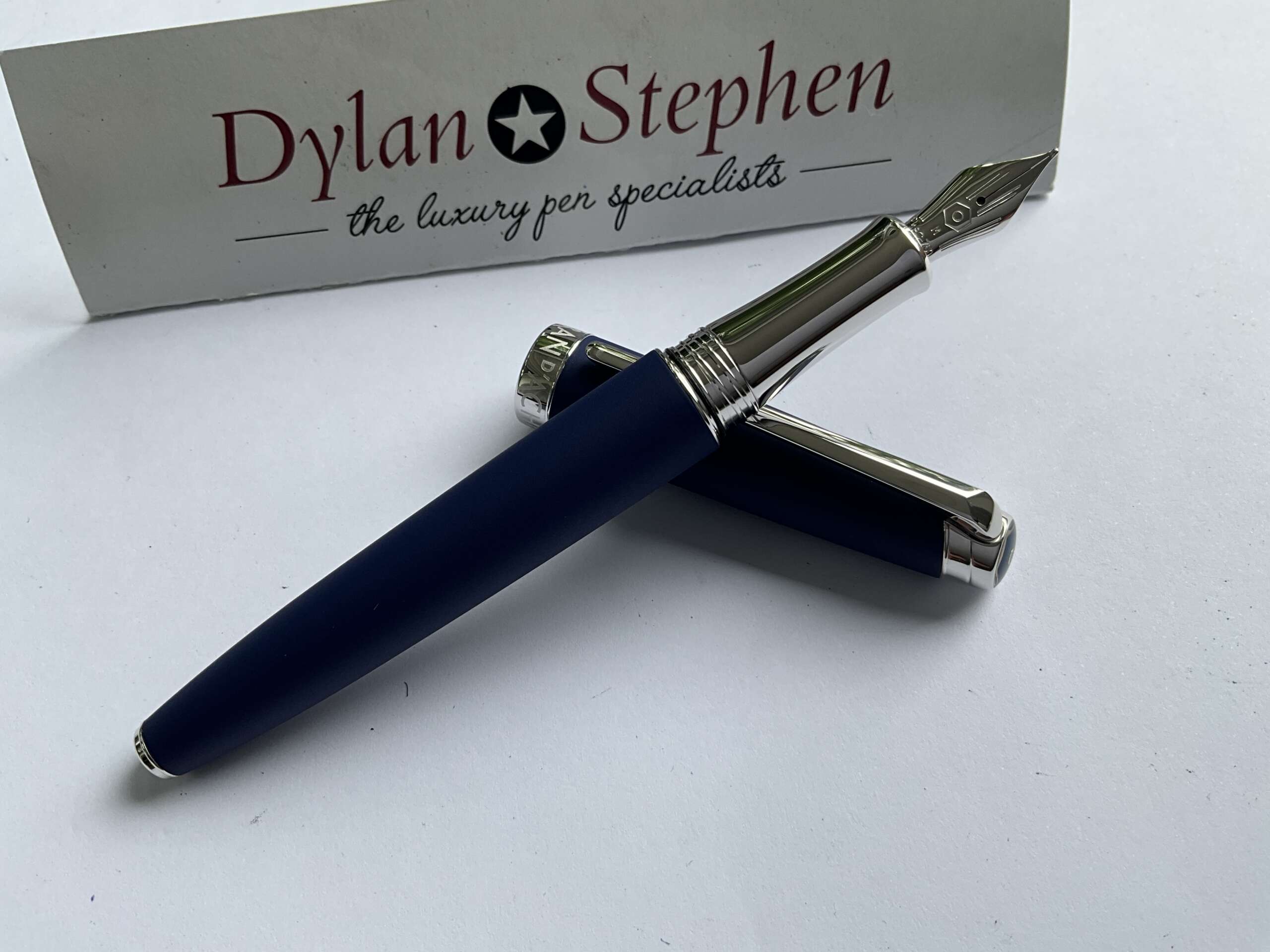 Caran d'Ache Leman Blue Night Matt Fountain Pen