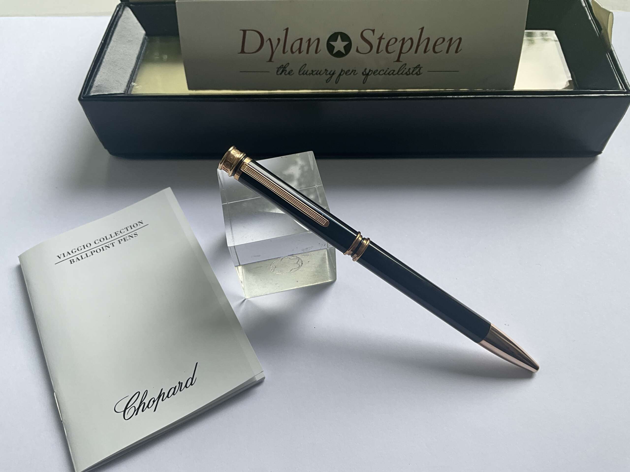 Chopard Viaggio Collection Black and rose gold Ballpoint Pen