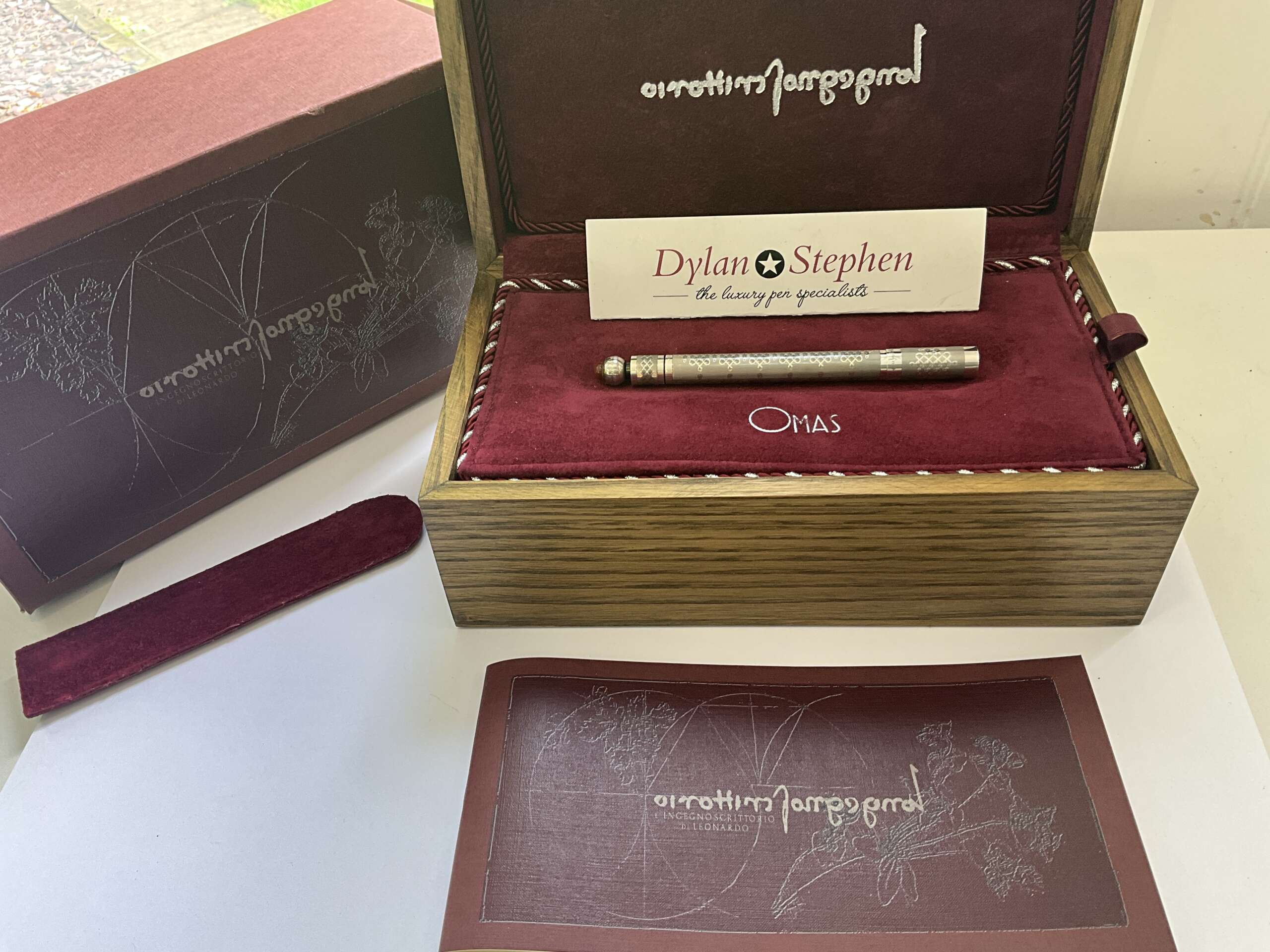 Omas L' Ingegno Scrittorio Di Leonardo Sterling Silver Limited Edition fountain pen