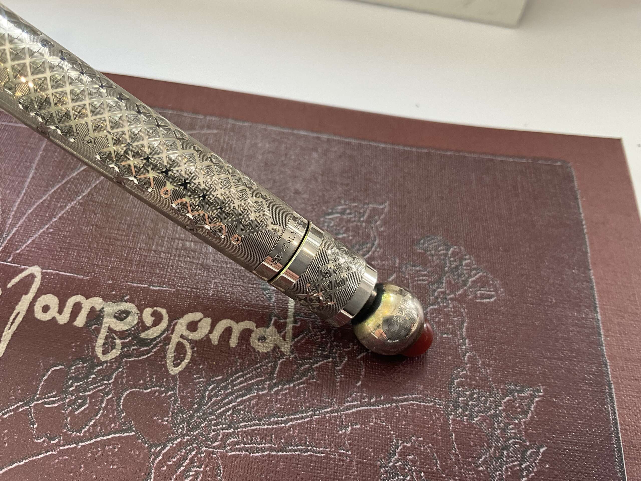Omas L' Ingegno Scrittorio Di Leonardo Sterling Silver Limited Edition fountain pen - Image 4