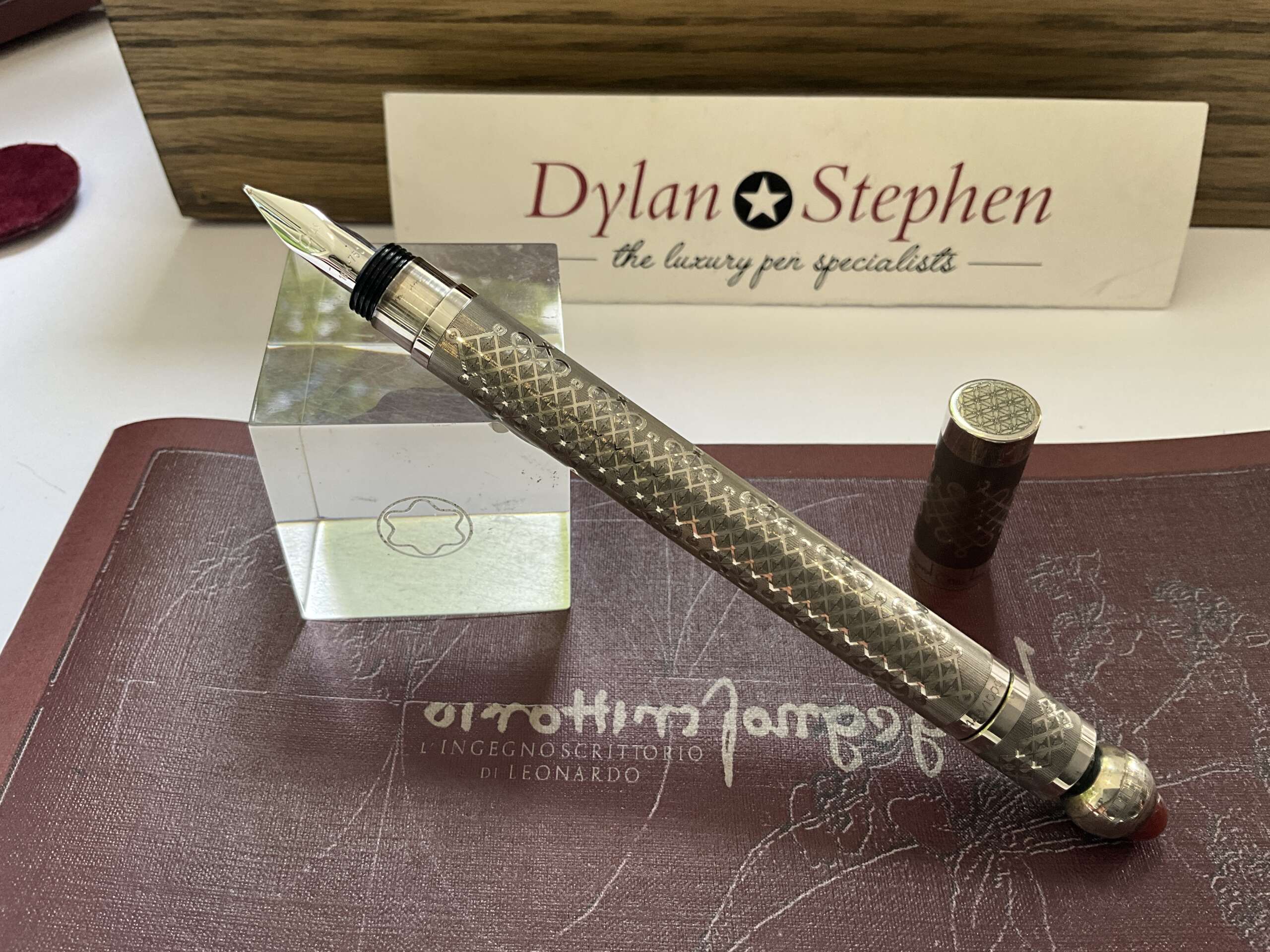 Omas L' Ingegno Scrittorio Di Leonardo Sterling Silver Limited Edition fountain pen - Image 7