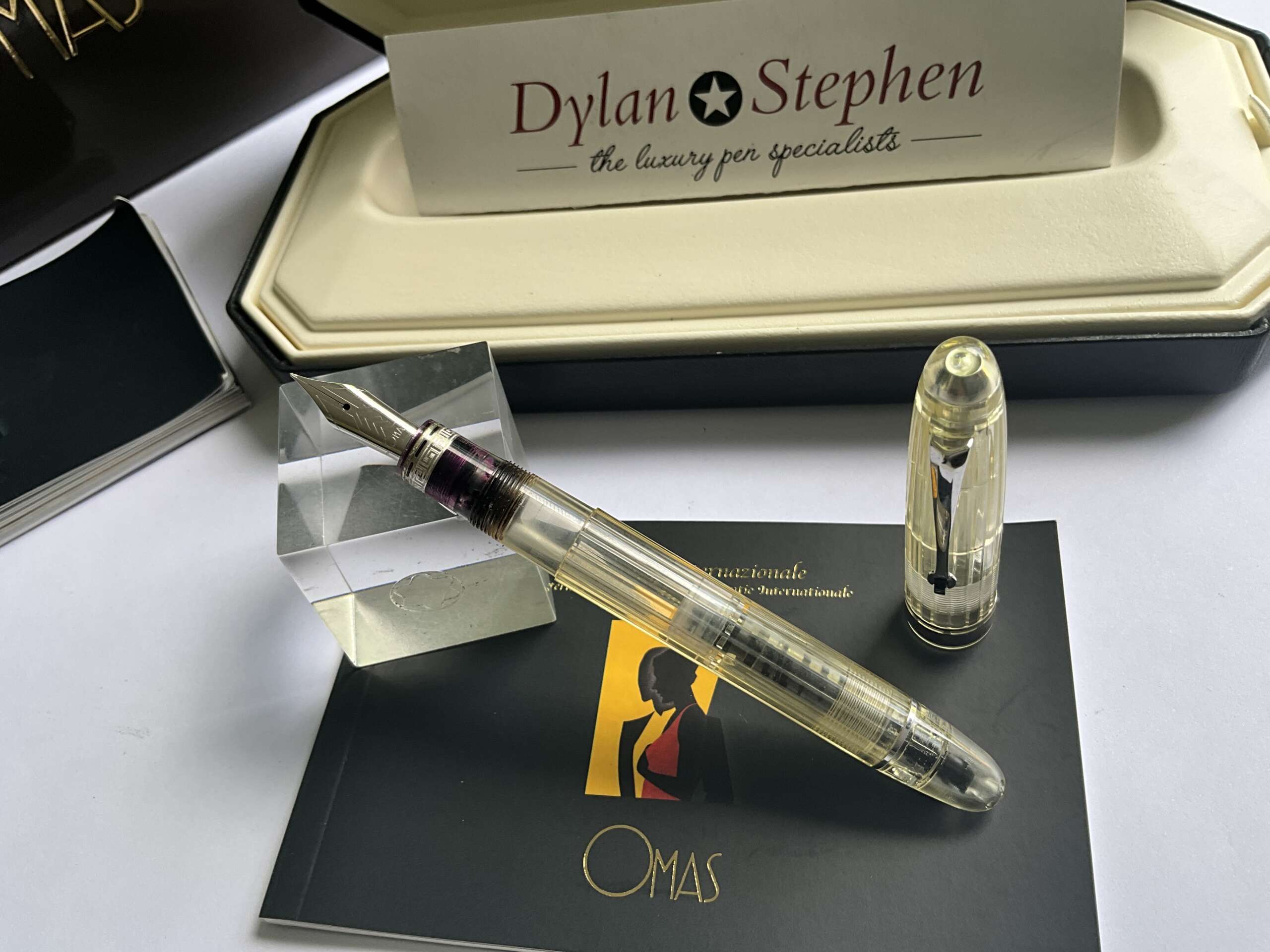 Omas Ogiva Vision Fluted Demonstrator fountain pen