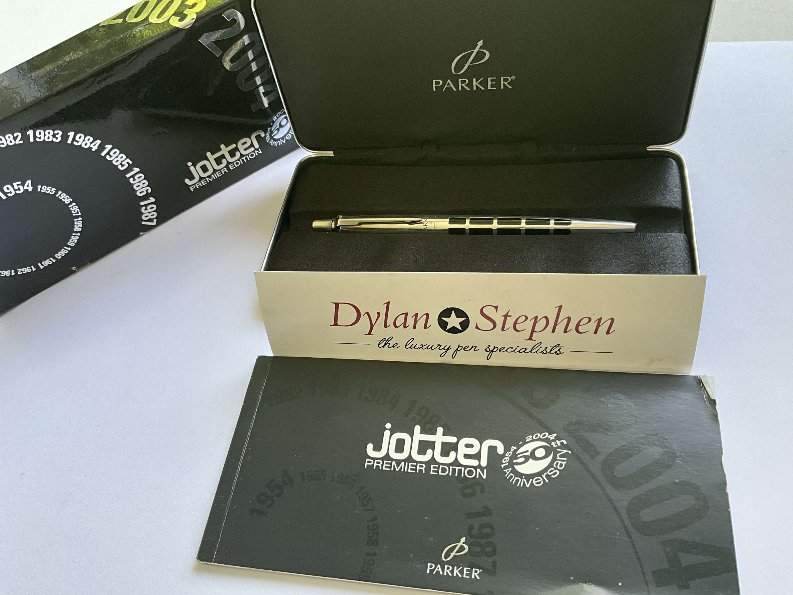 Parker Jotter 50th Anniversary Premier Edition Sterling Silver + Black Ballpoint Pen - Image 5