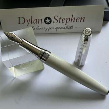 Caran d'Ache Leman White Bi Colour Fountain Pen