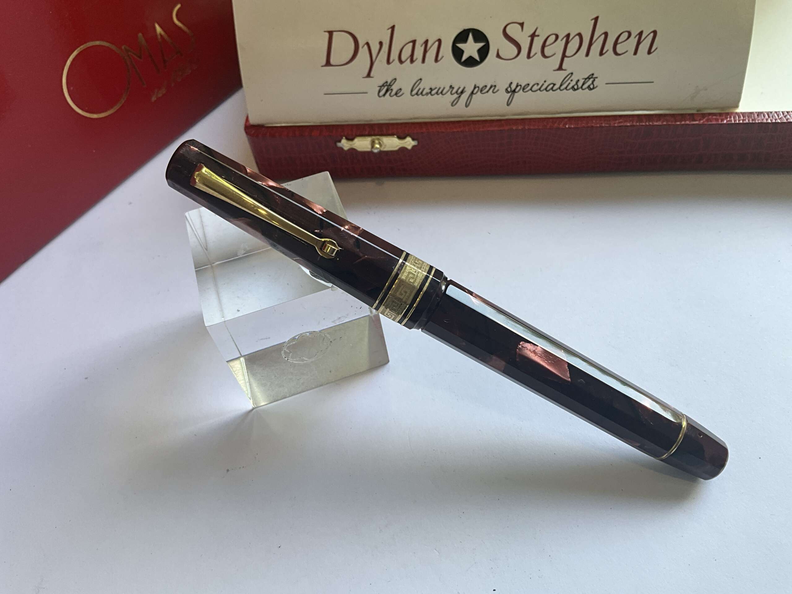 Omas Extra Maroon Paragon Celluloid 1991 fountain pen - Image 7