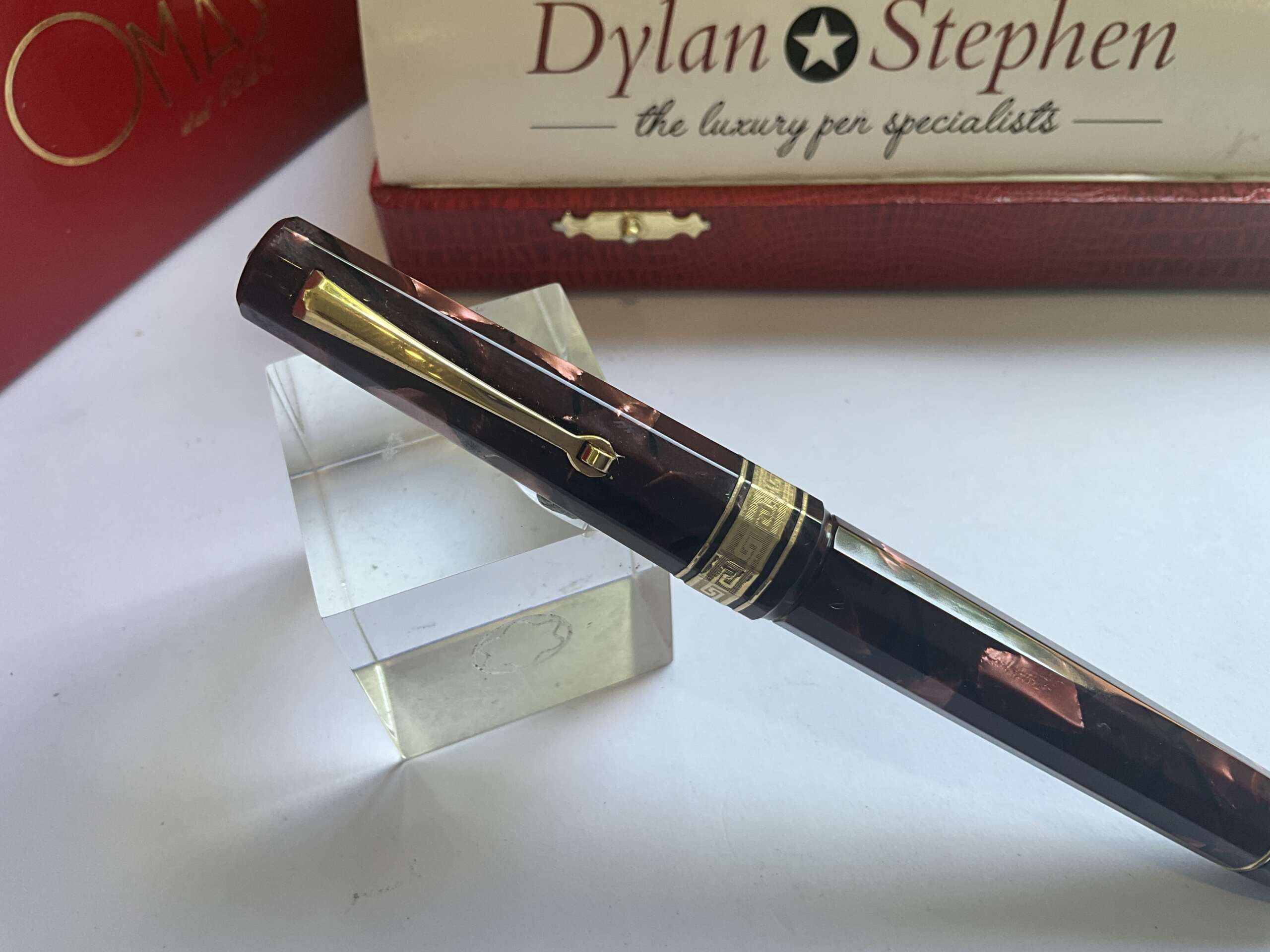 Omas Extra Maroon Paragon Celluloid 1991 fountain pen - Image 4