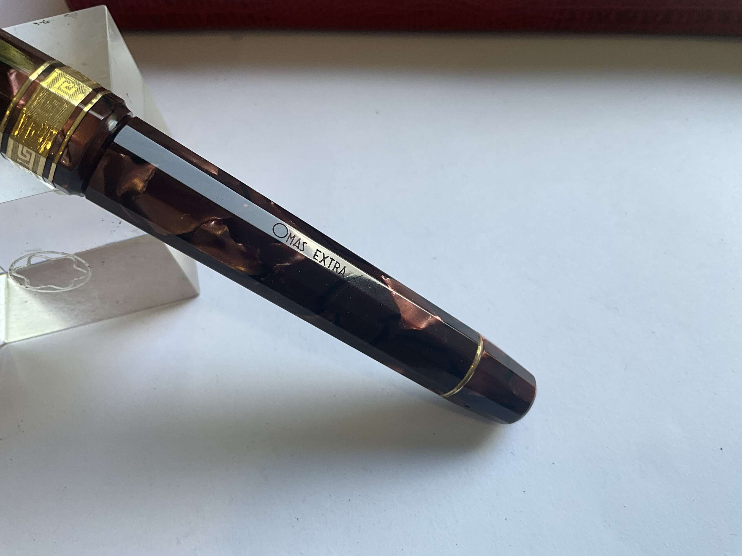 Omas Extra Maroon Paragon Celluloid 1991 fountain pen - Image 3