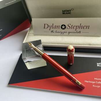 Montblanc Rouge et Noir Heritage Collection Metamorphosis Coral Fountain Pen