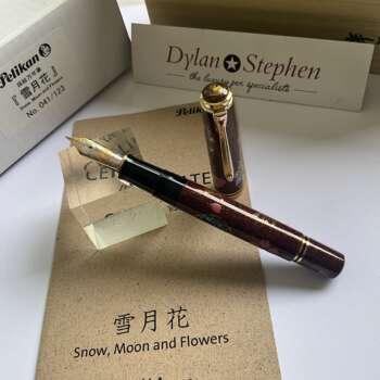 Pelikan Snow, Moon and Flowers Maki-e Limited Edition fountain pen