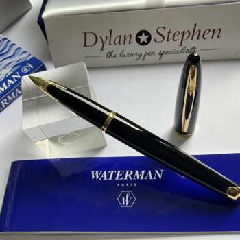 Waterman Carene Black and Gold Fountain Pen