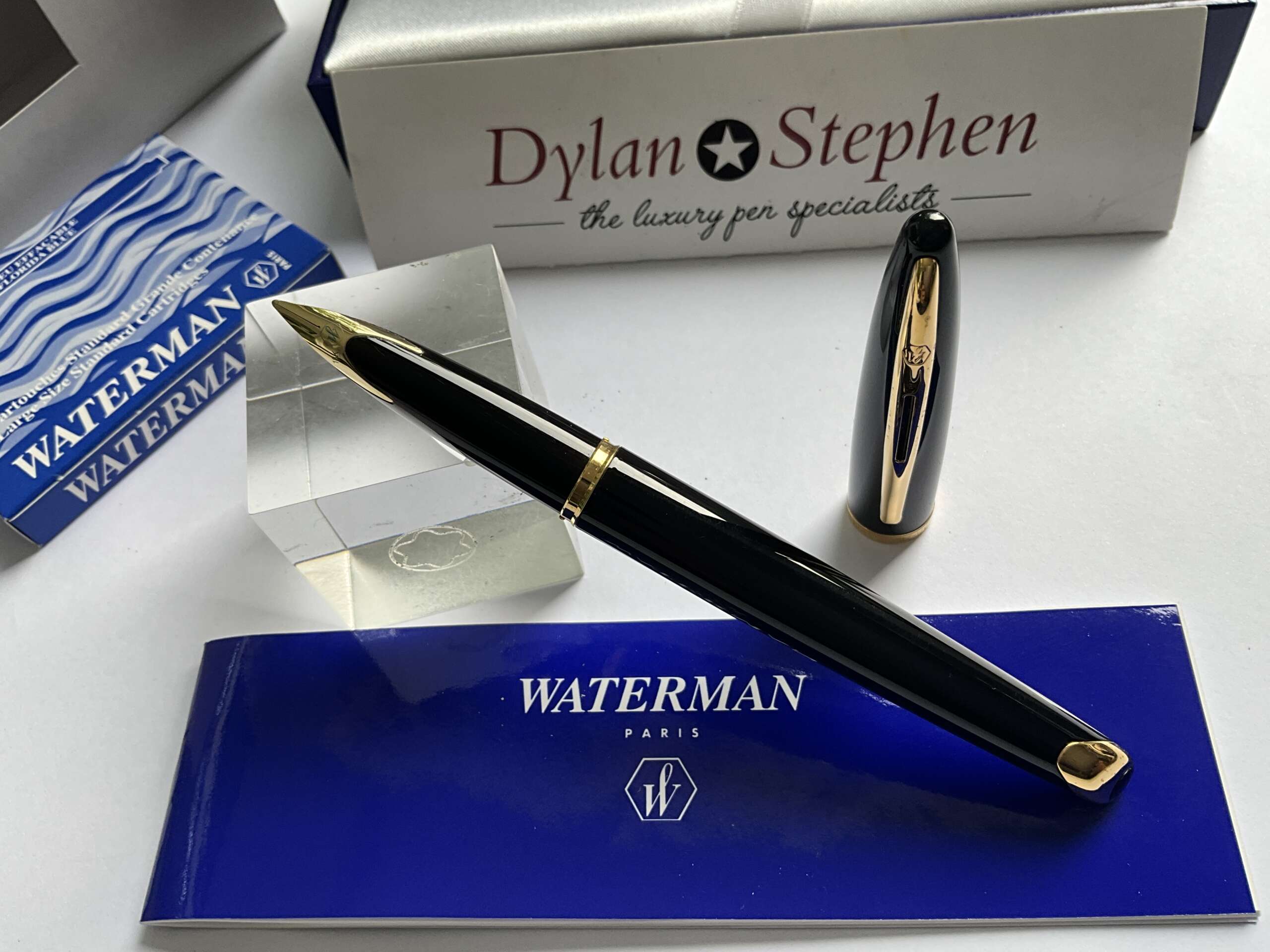 Waterman Carene Black and Gold Fountain Pen