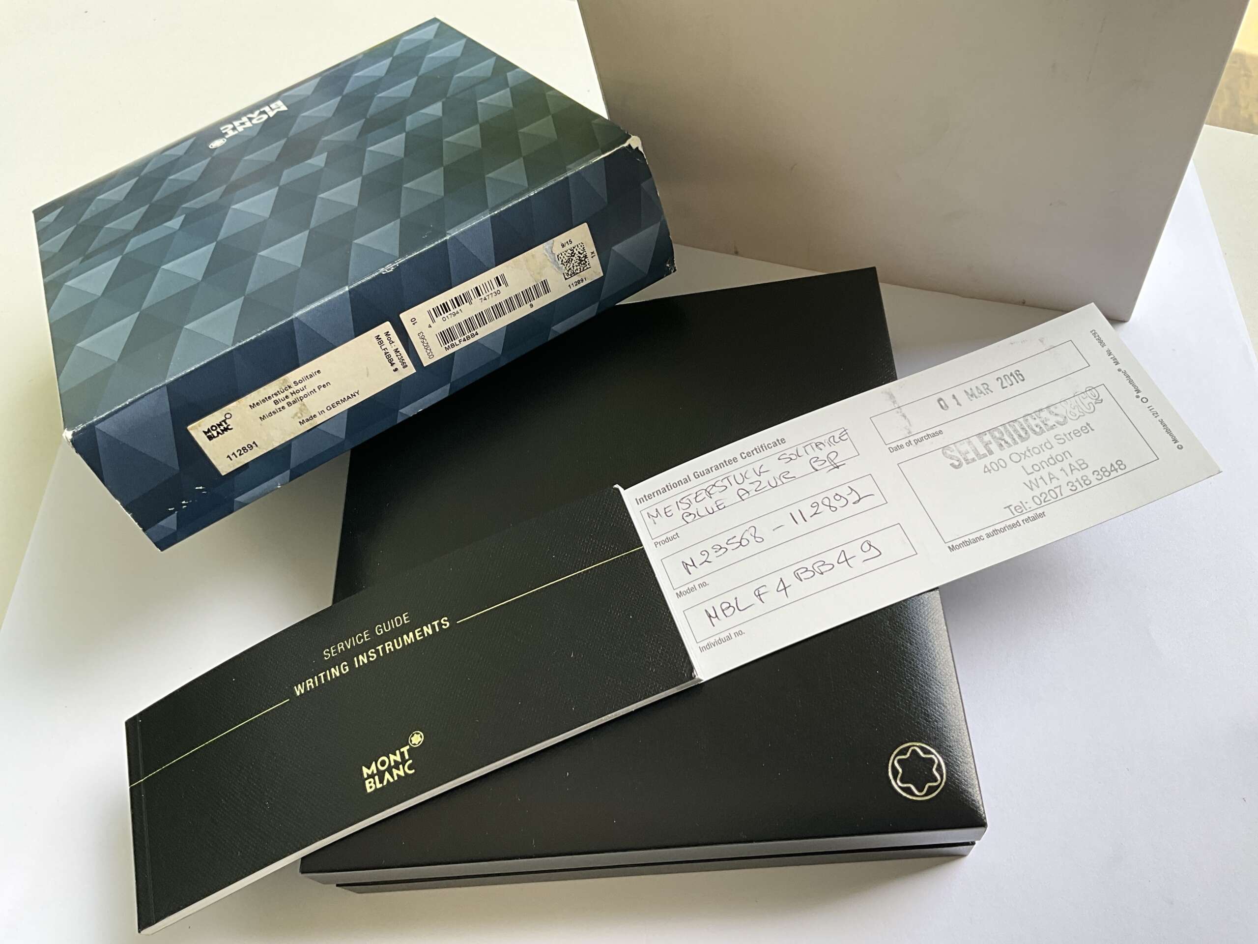 Montblanc Meisterstuck Solitaire Blue Hour Mid Size Ballpoint Pen - Image 6