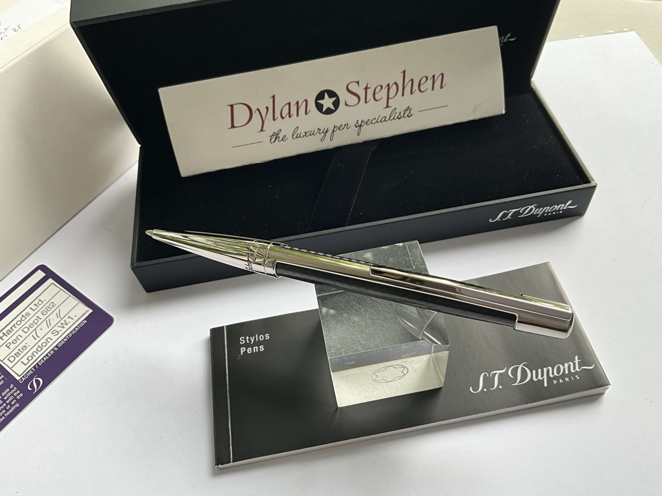 ST DuPont Defi Carbon Fiber Ballpoint Pen - Image 5