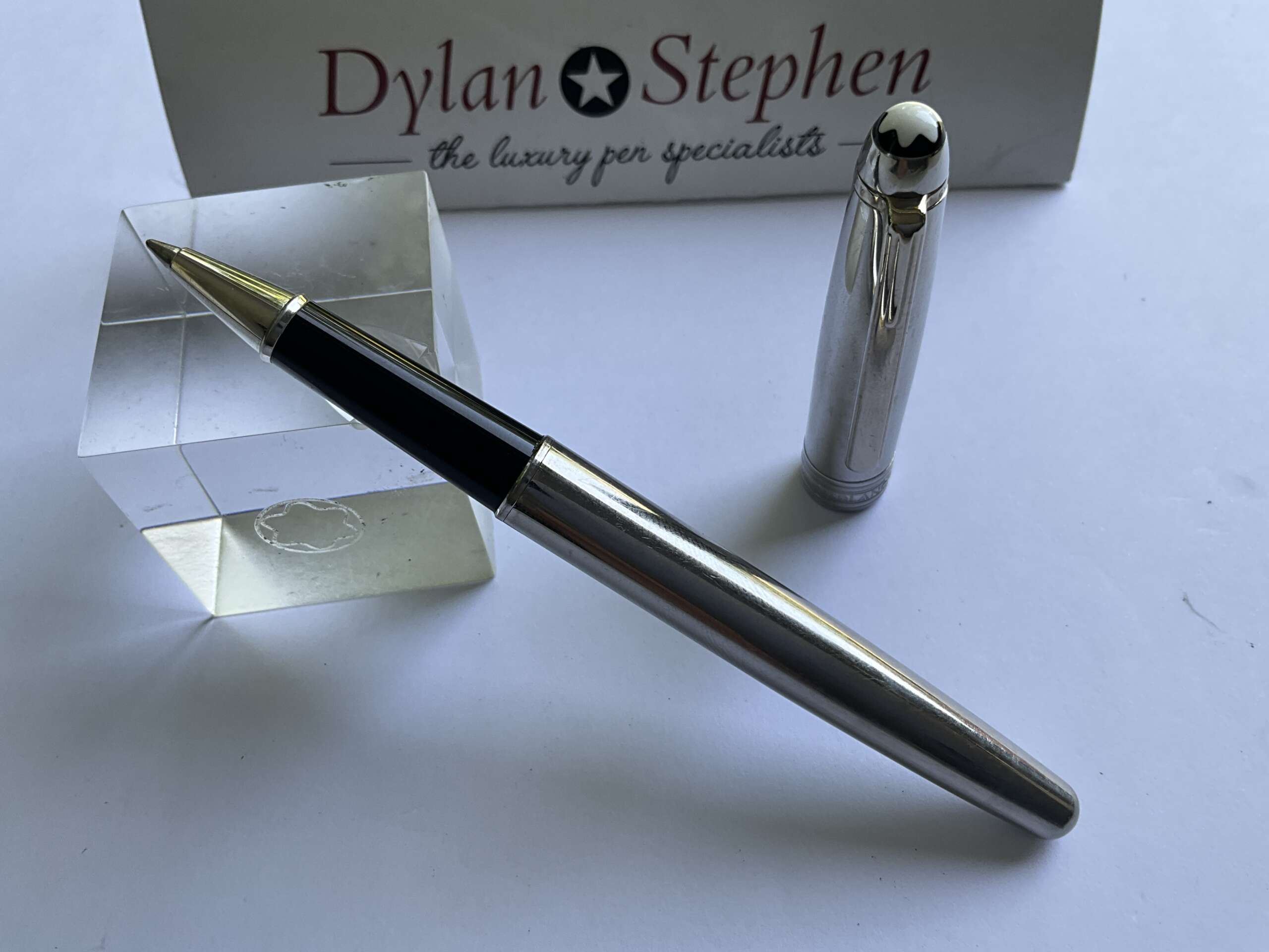 Montblanc Meisterstuck 163 Classique Solitaire Steel Rollerball Pen