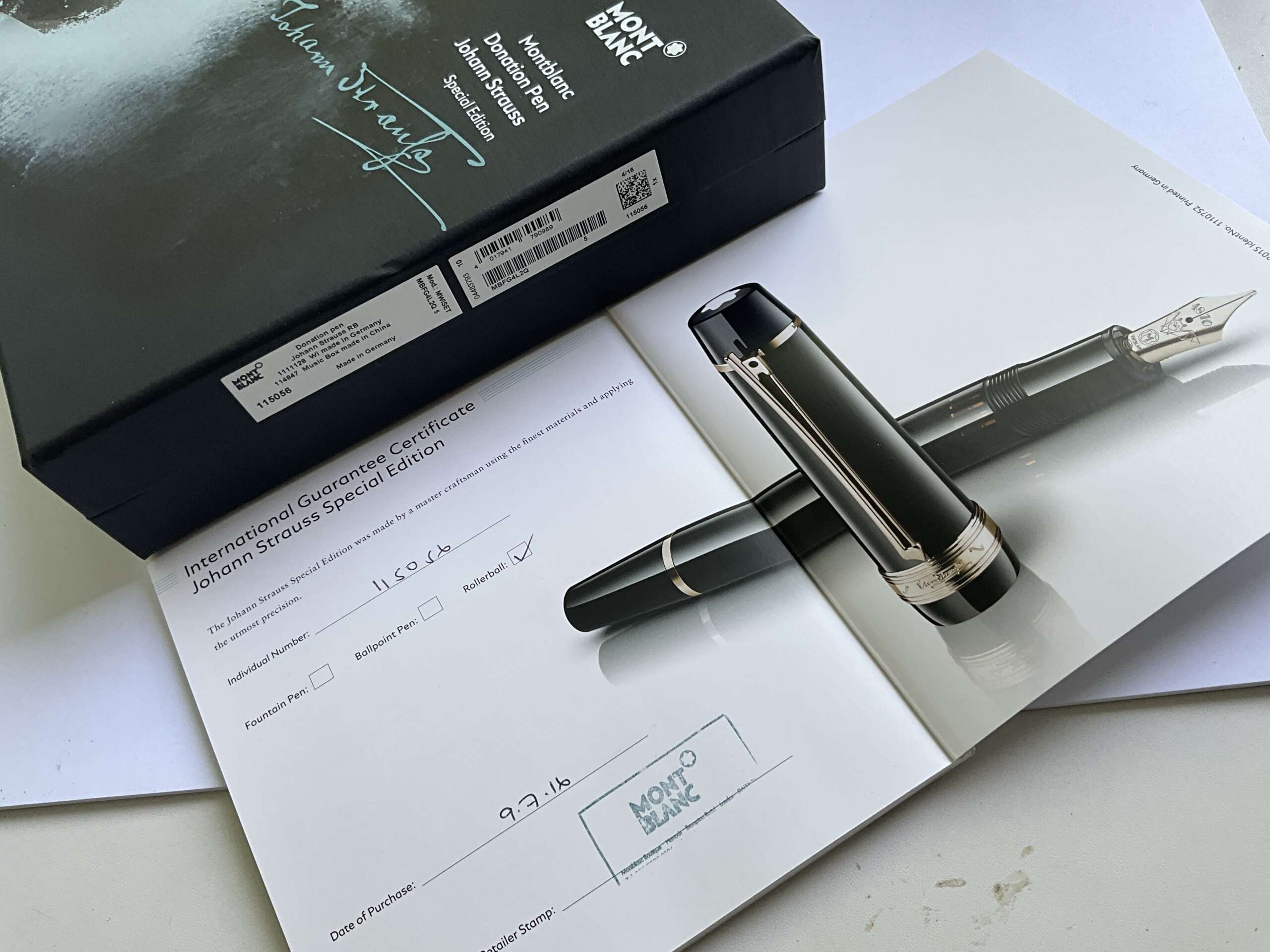 Montblanc Meisterstuck Johann Strauss Donation Special Edition Rollerball Pen - Image 7