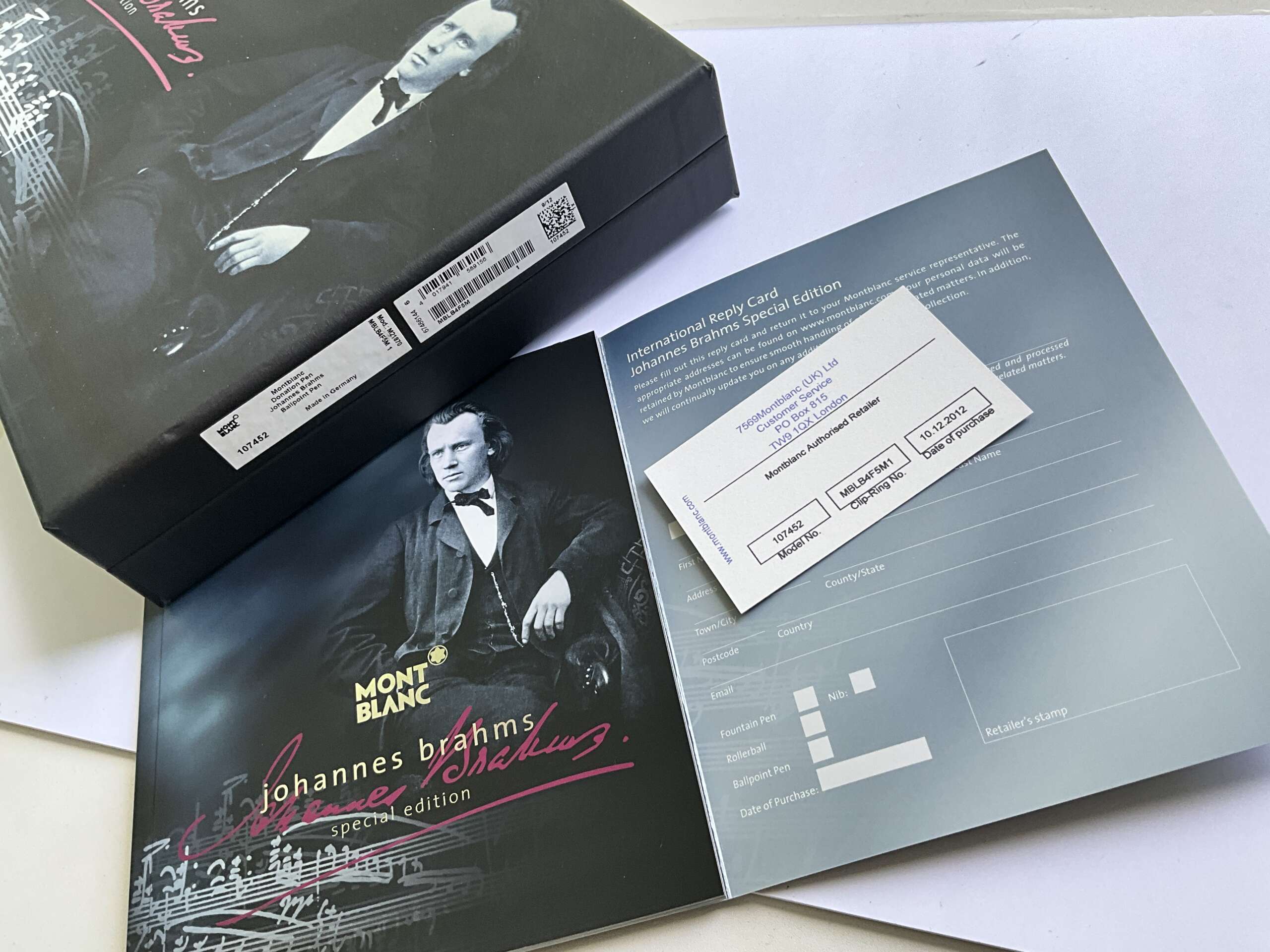 Montblanc Meisterstuck Johannes Brahms Donation Special Edition Ballpoint Pen - Image 6