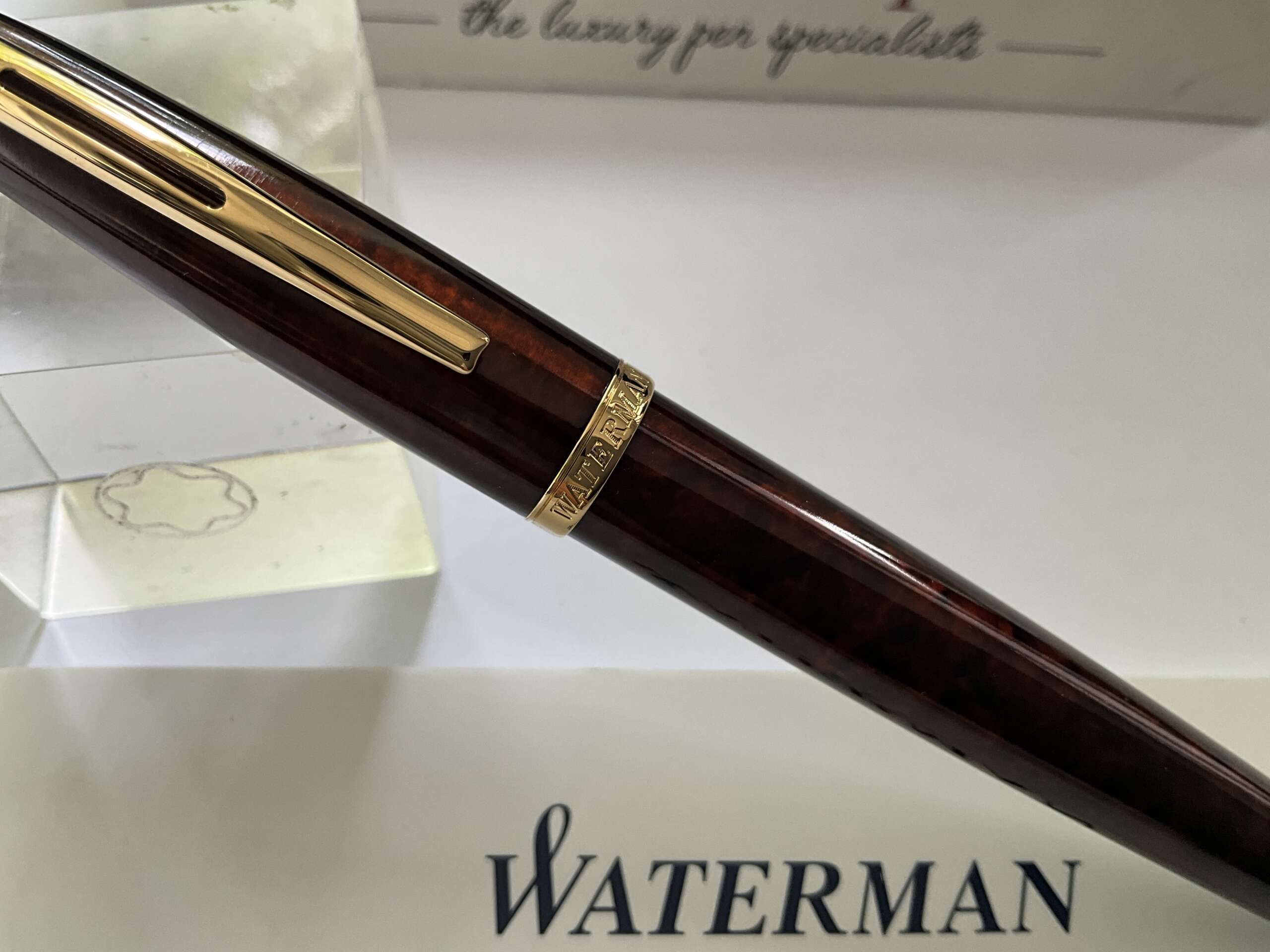 Waterman Carene Amber Shimmer Fountain Pen - Image 3