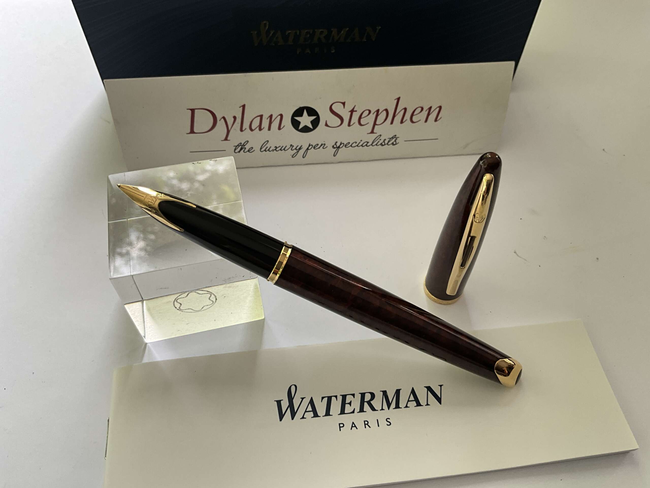 Waterman Carene Amber Shimmer Fountain Pen