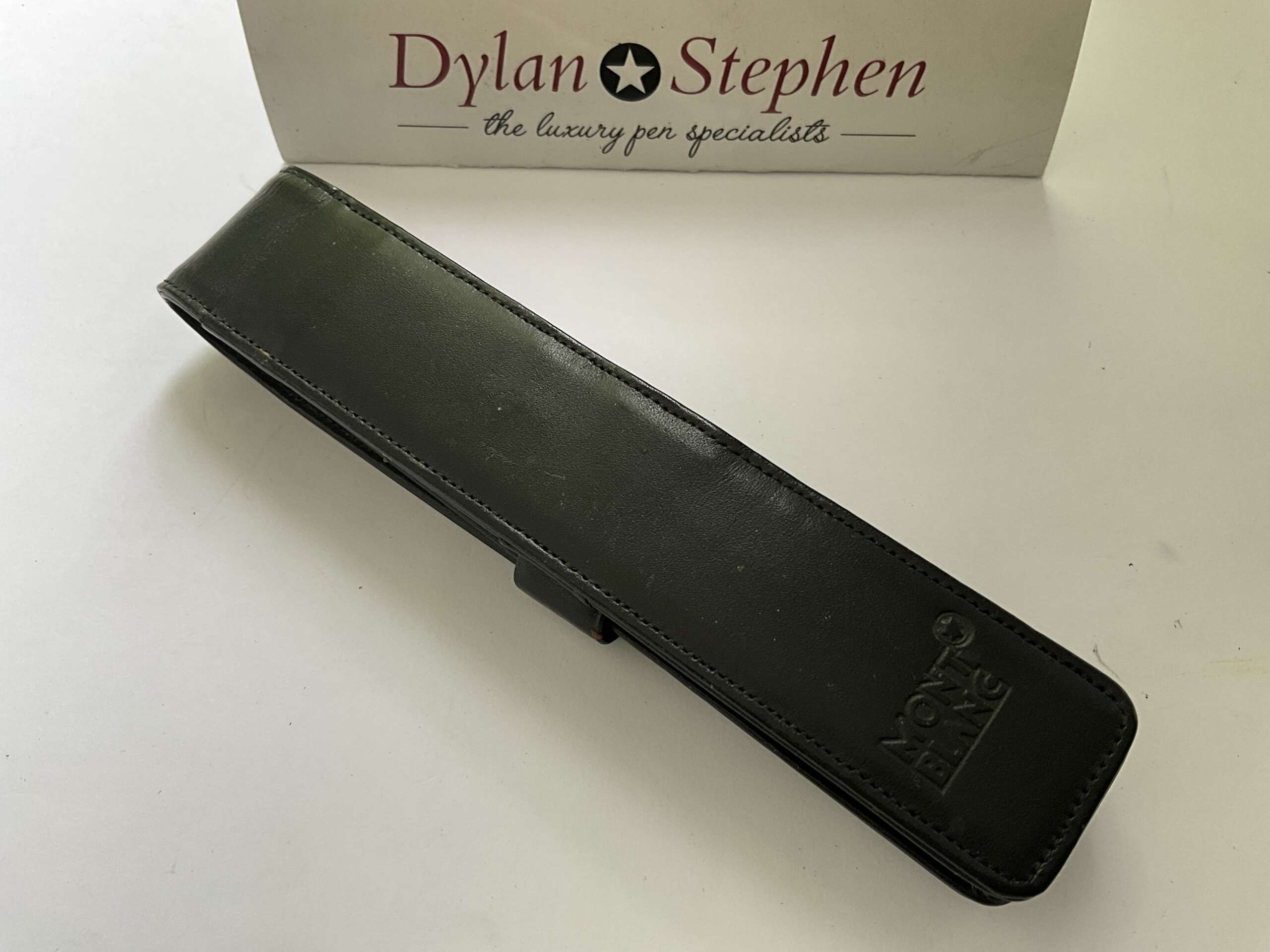 Montblanc Meisterstuck Black Leather One Pen Pouch - Image 2