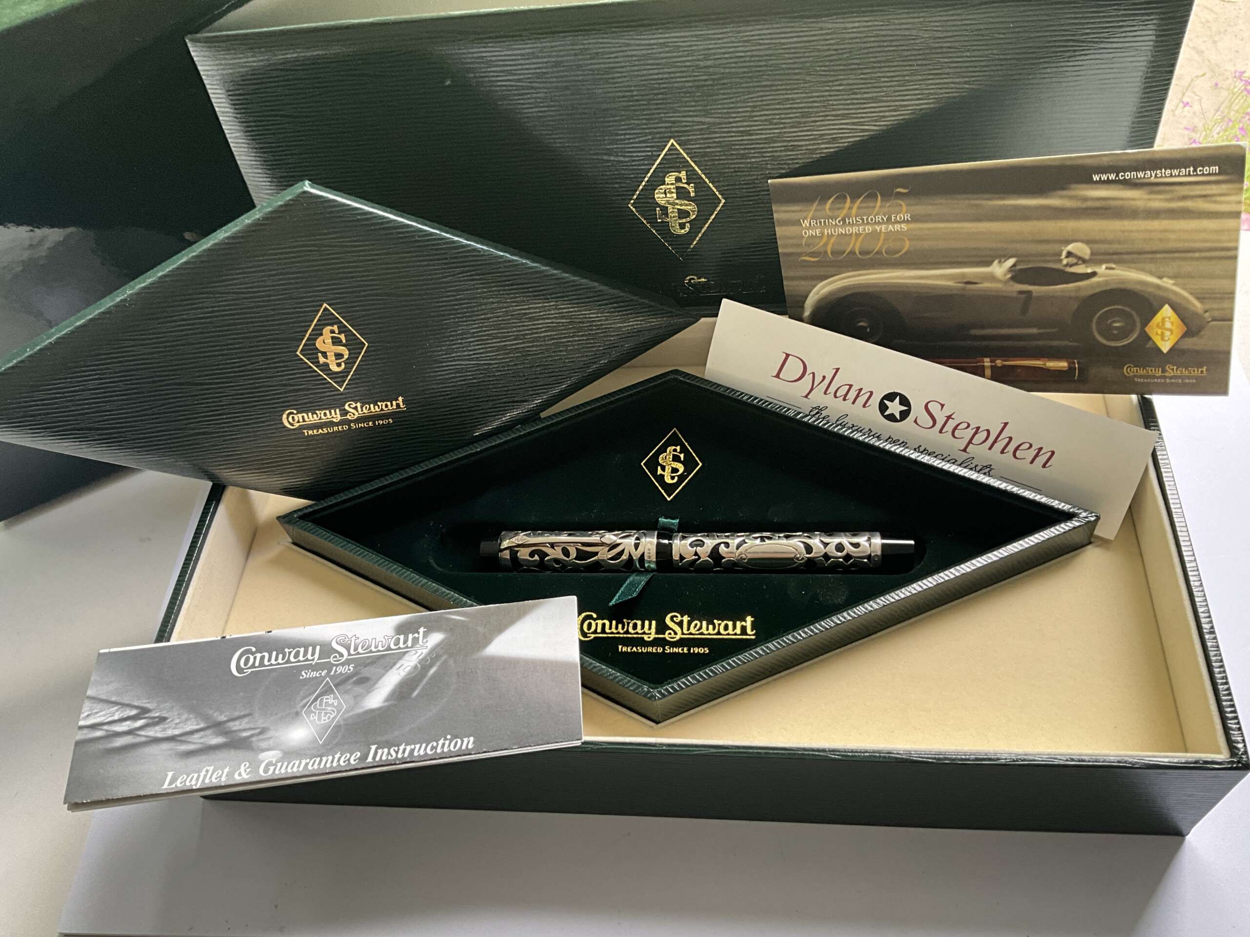 Conway Stewart Henry Simpole Centenary Sterling Silver Limited Edition Fountain Pen - Image 10