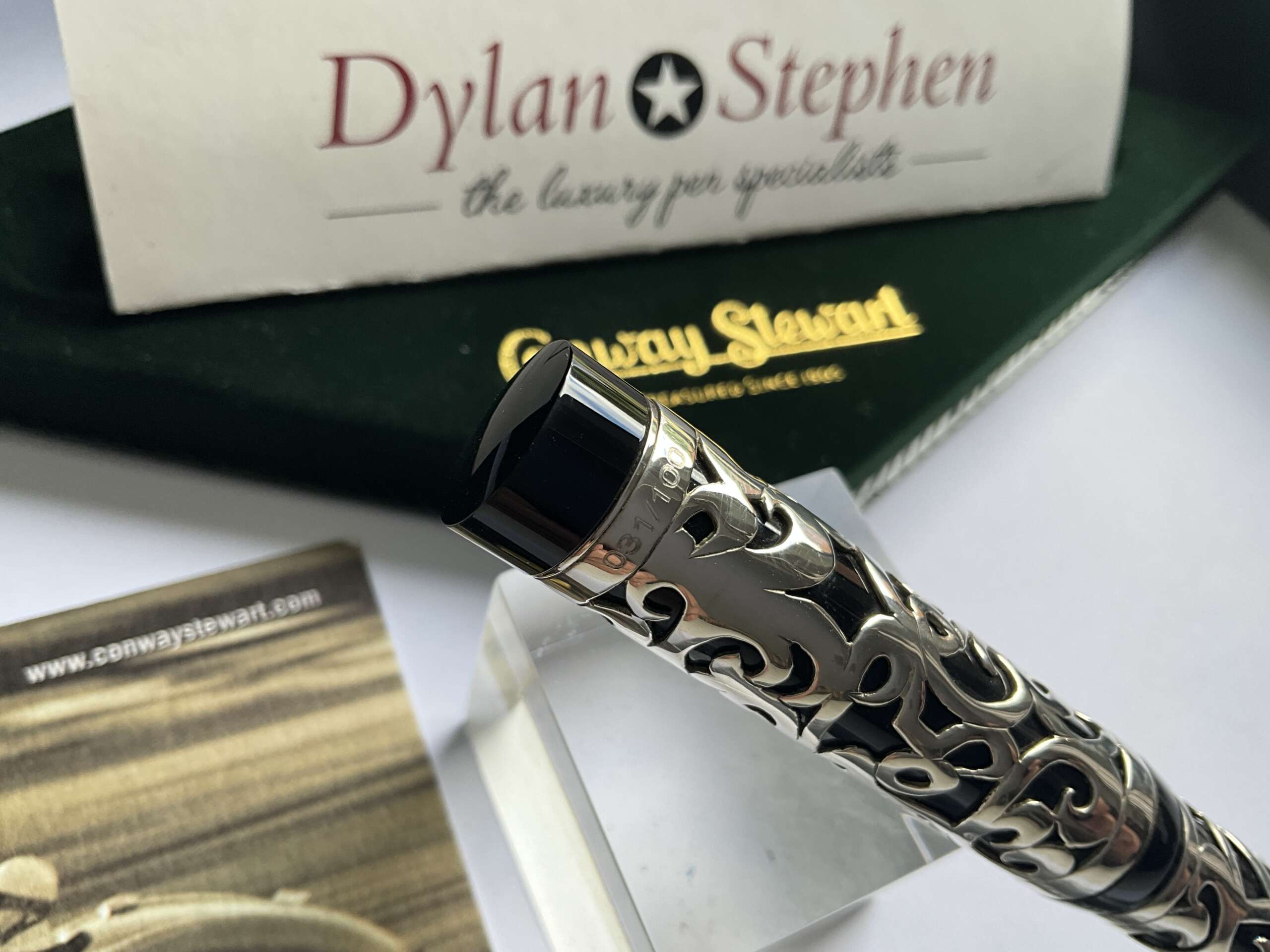Conway Stewart Henry Simpole Centenary Sterling Silver Limited Edition Fountain Pen - Image 4