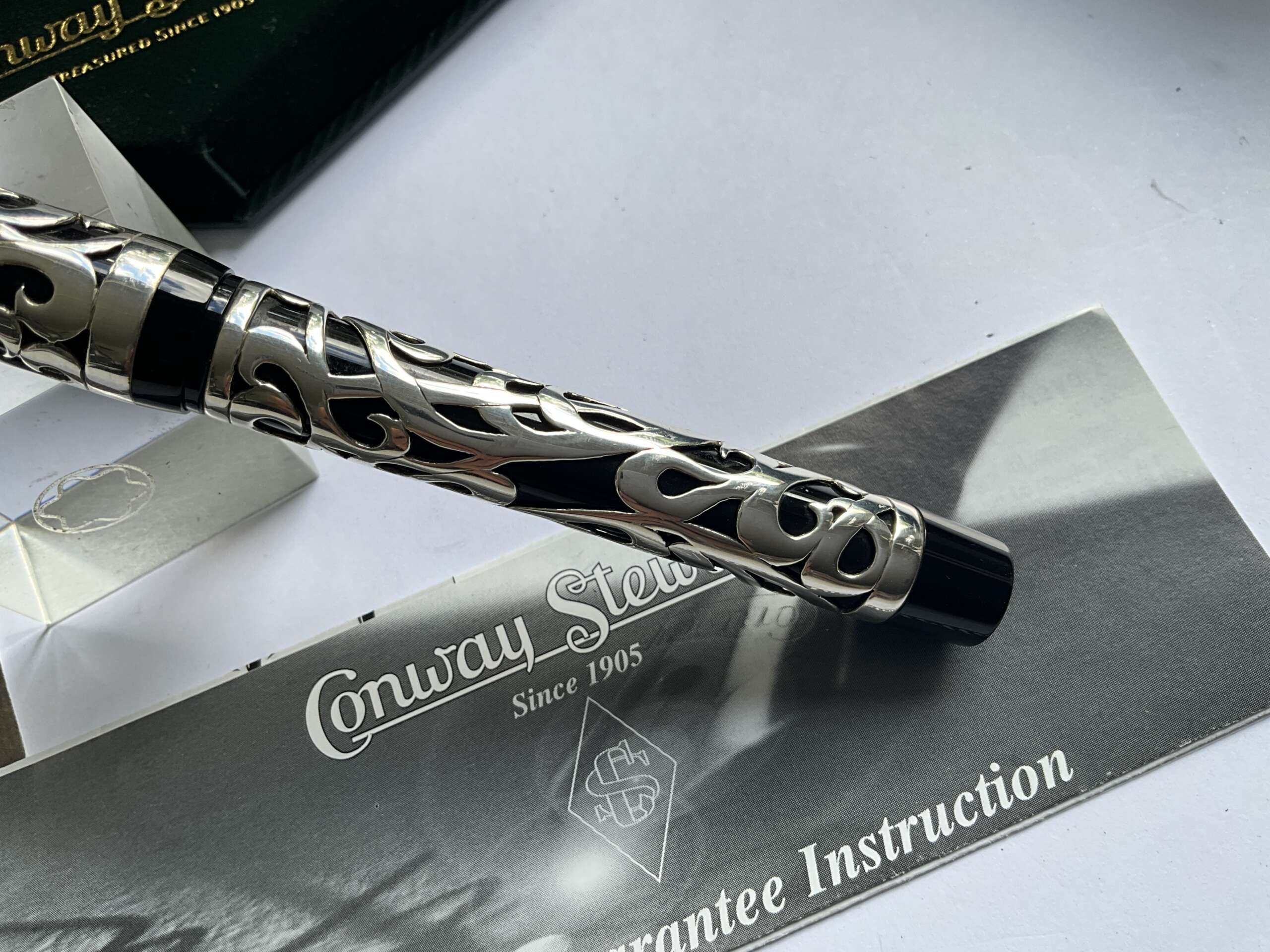 Conway Stewart Henry Simpole Centenary Sterling Silver Limited Edition Fountain Pen - Image 6