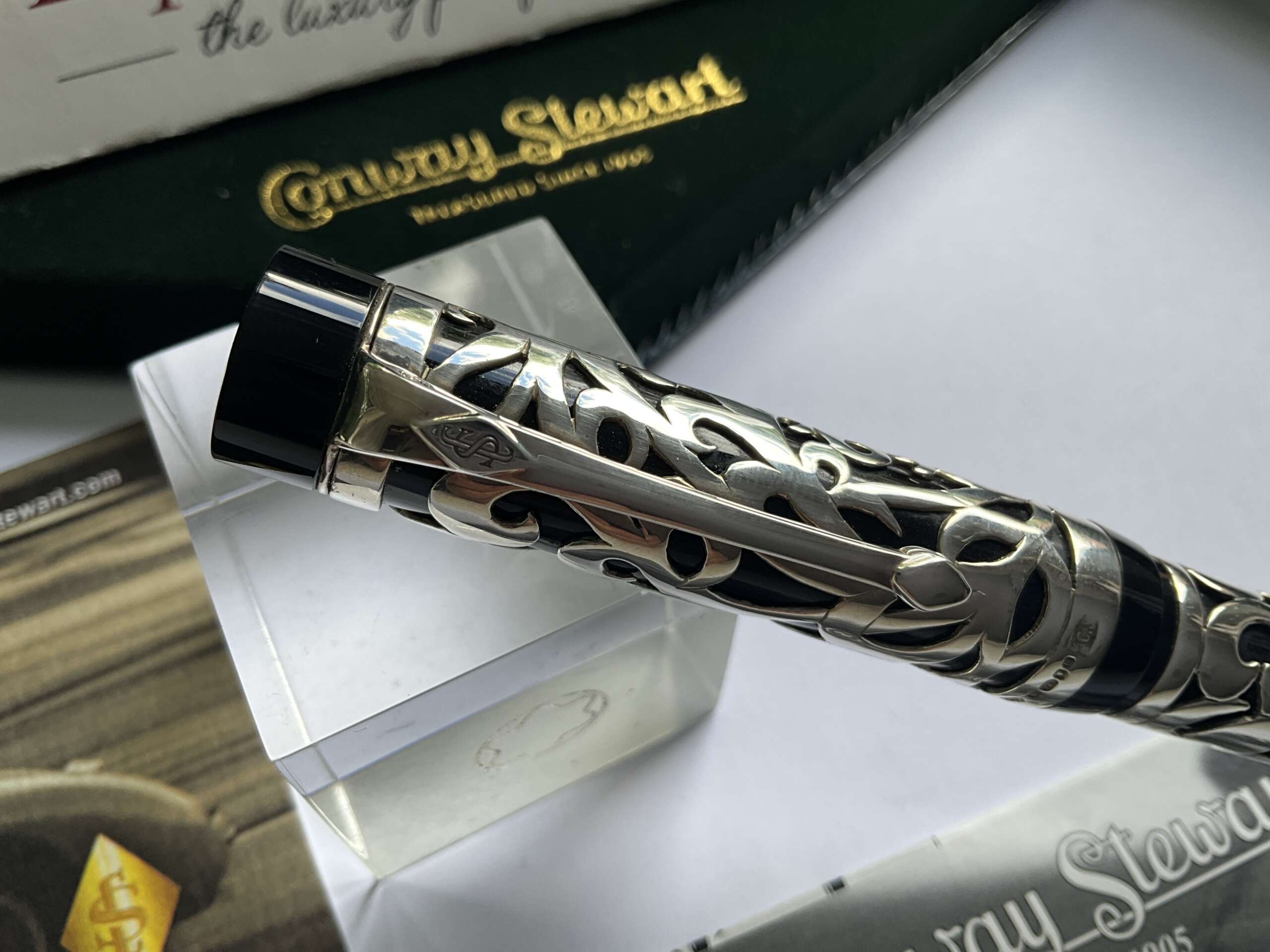 Conway Stewart Henry Simpole Centenary Sterling Silver Limited Edition Fountain Pen - Image 3