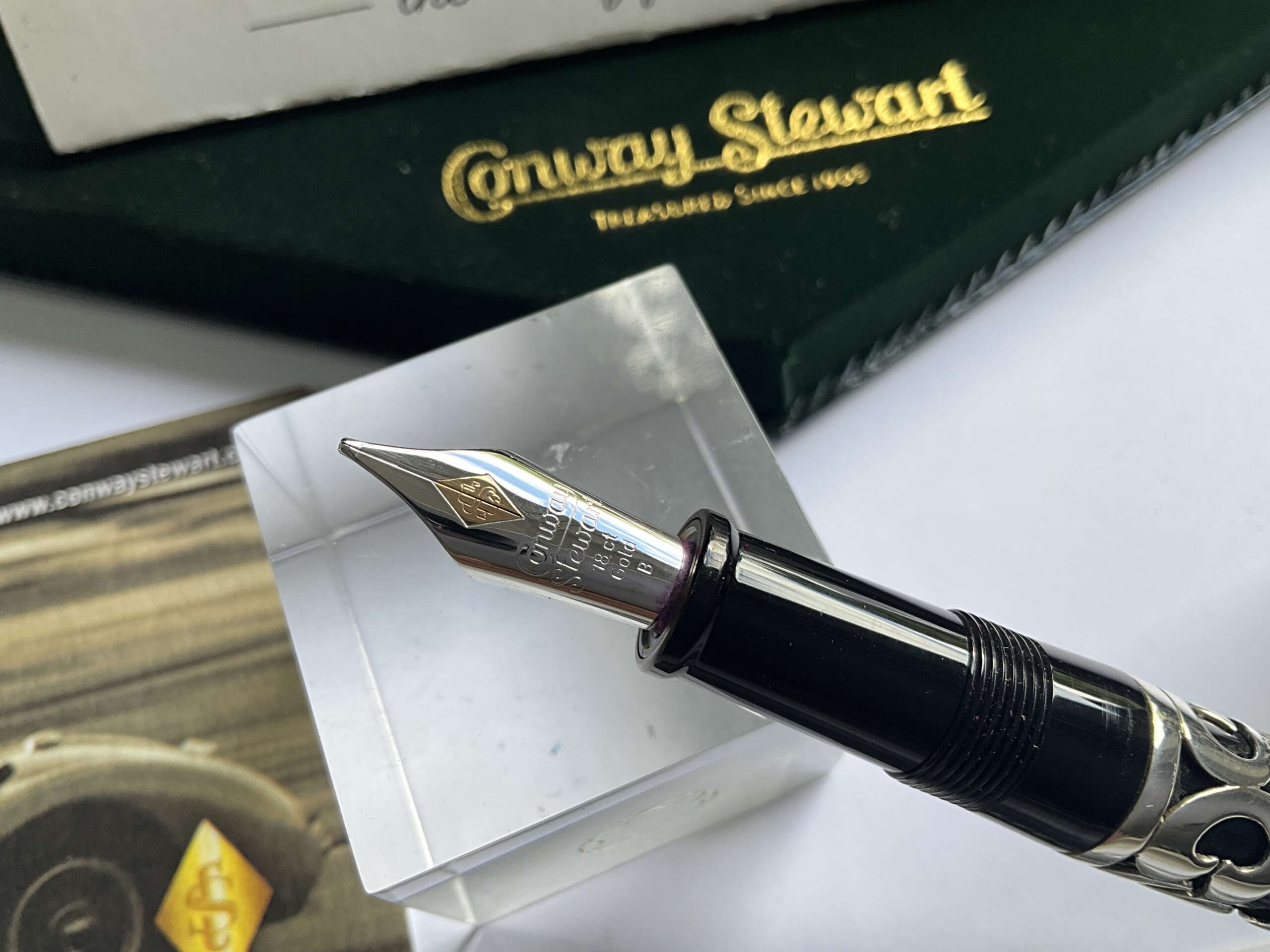 Conway Stewart Henry Simpole Centenary Sterling Silver Limited Edition Fountain Pen - Image 2