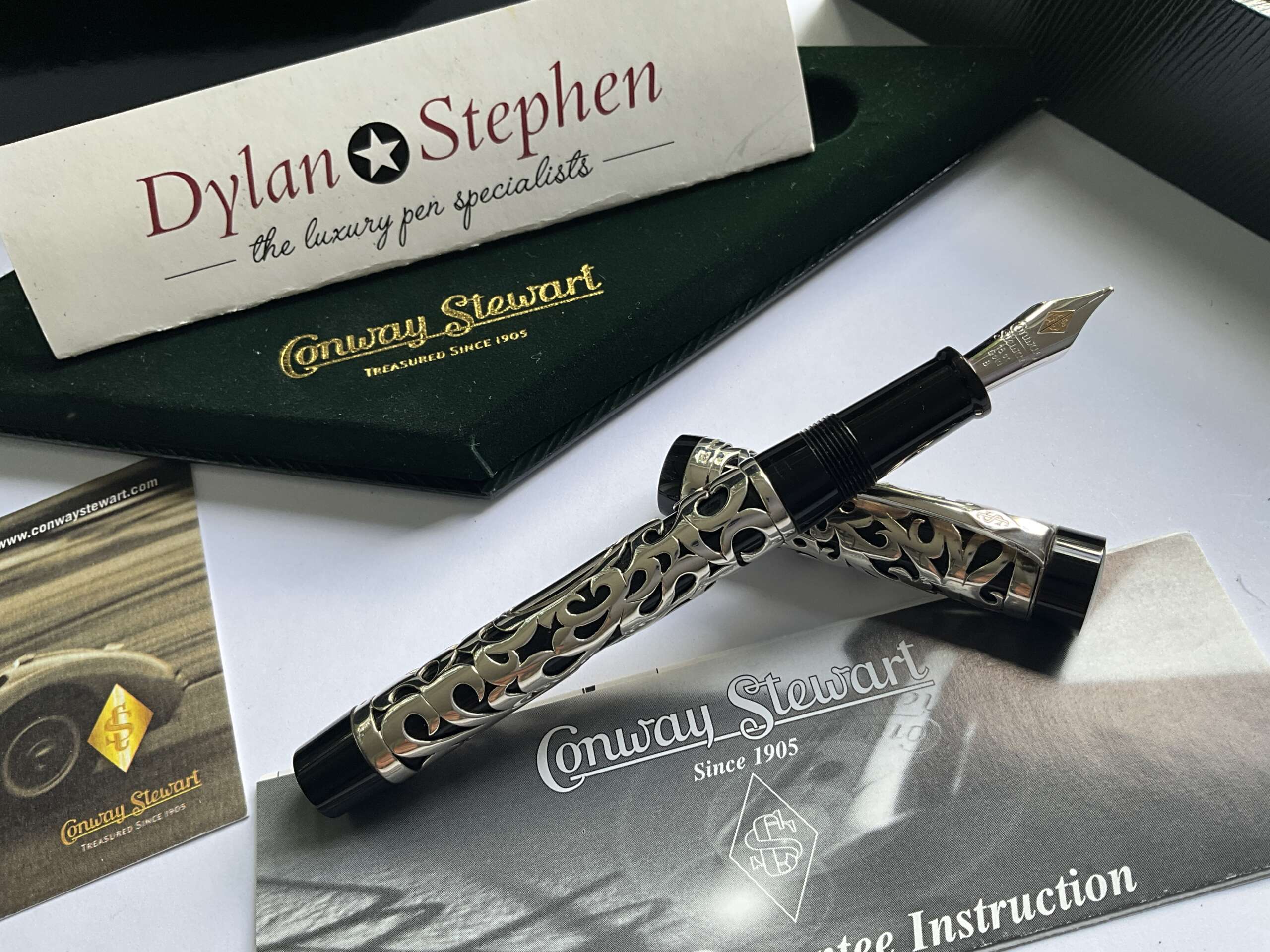 Conway Stewart Henry Simpole Centenary Sterling Silver Limited Edition Fountain Pen - Image 8
