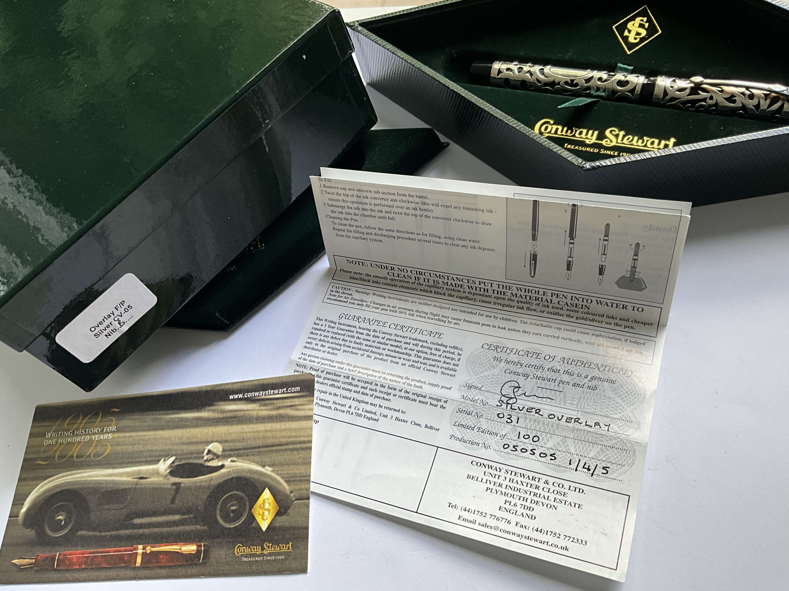 Conway Stewart Henry Simpole Centenary Sterling Silver Limited Edition Fountain Pen - Image 11