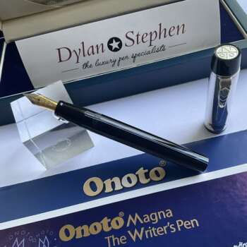 Onoto Magna Classic Blue with Sterling Silver Cap Websters Limited Edition fountain pen