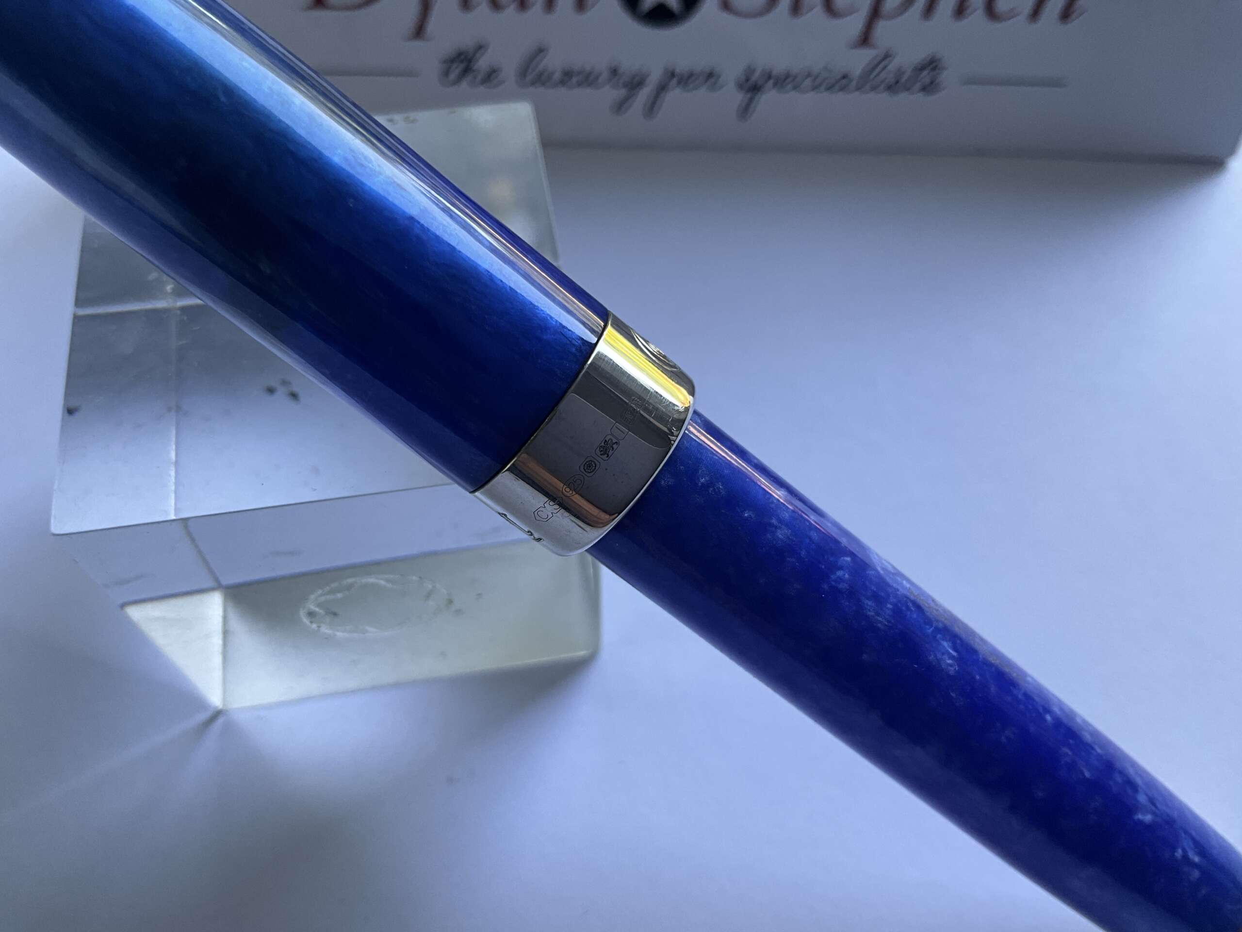 Conway Stewart Duro Sterling Silver II Blue Sapphire fountain pen - Image 4