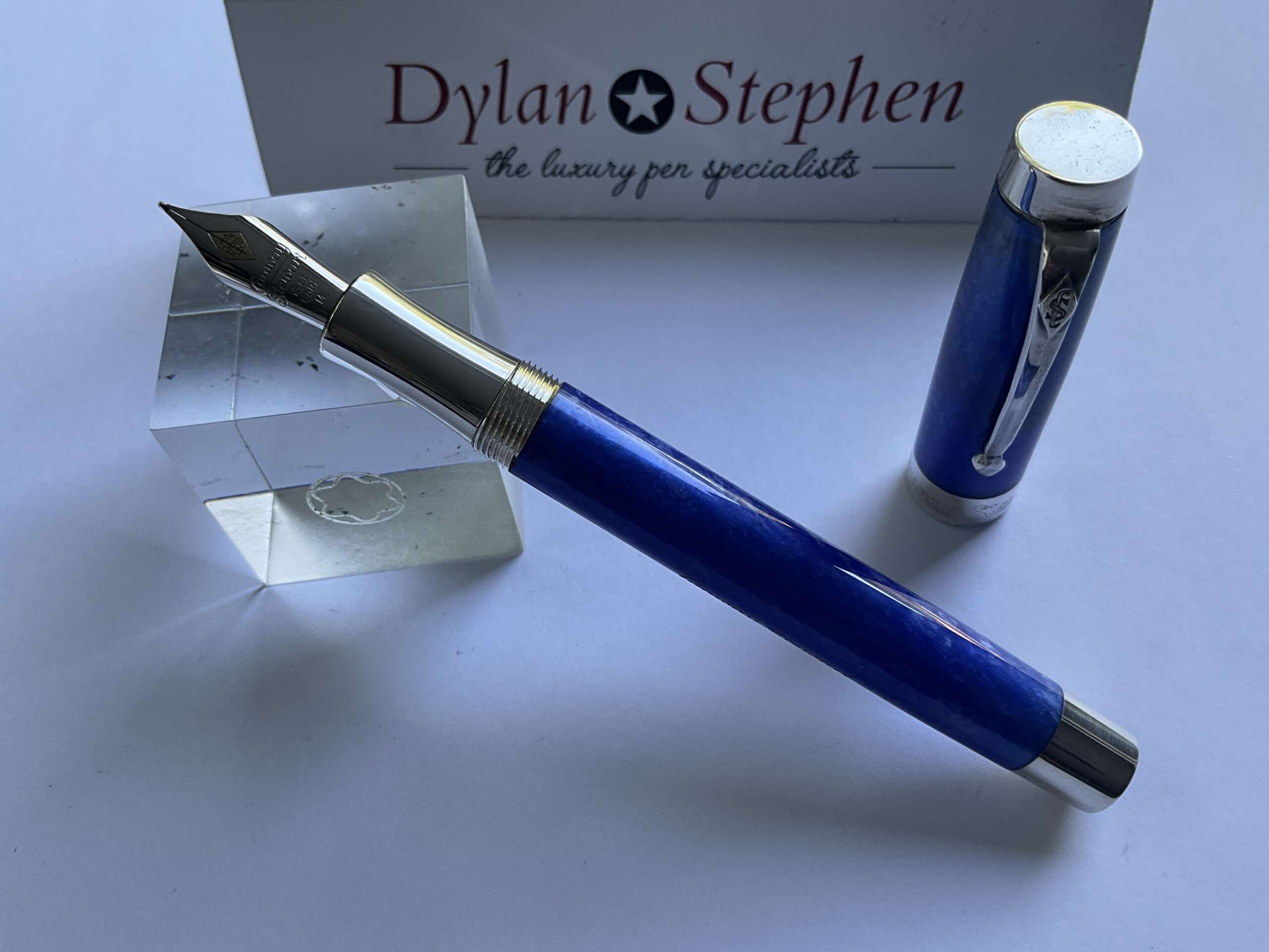 Conway Stewart Duro Sterling Silver II Blue Sapphire fountain pen - Image 5