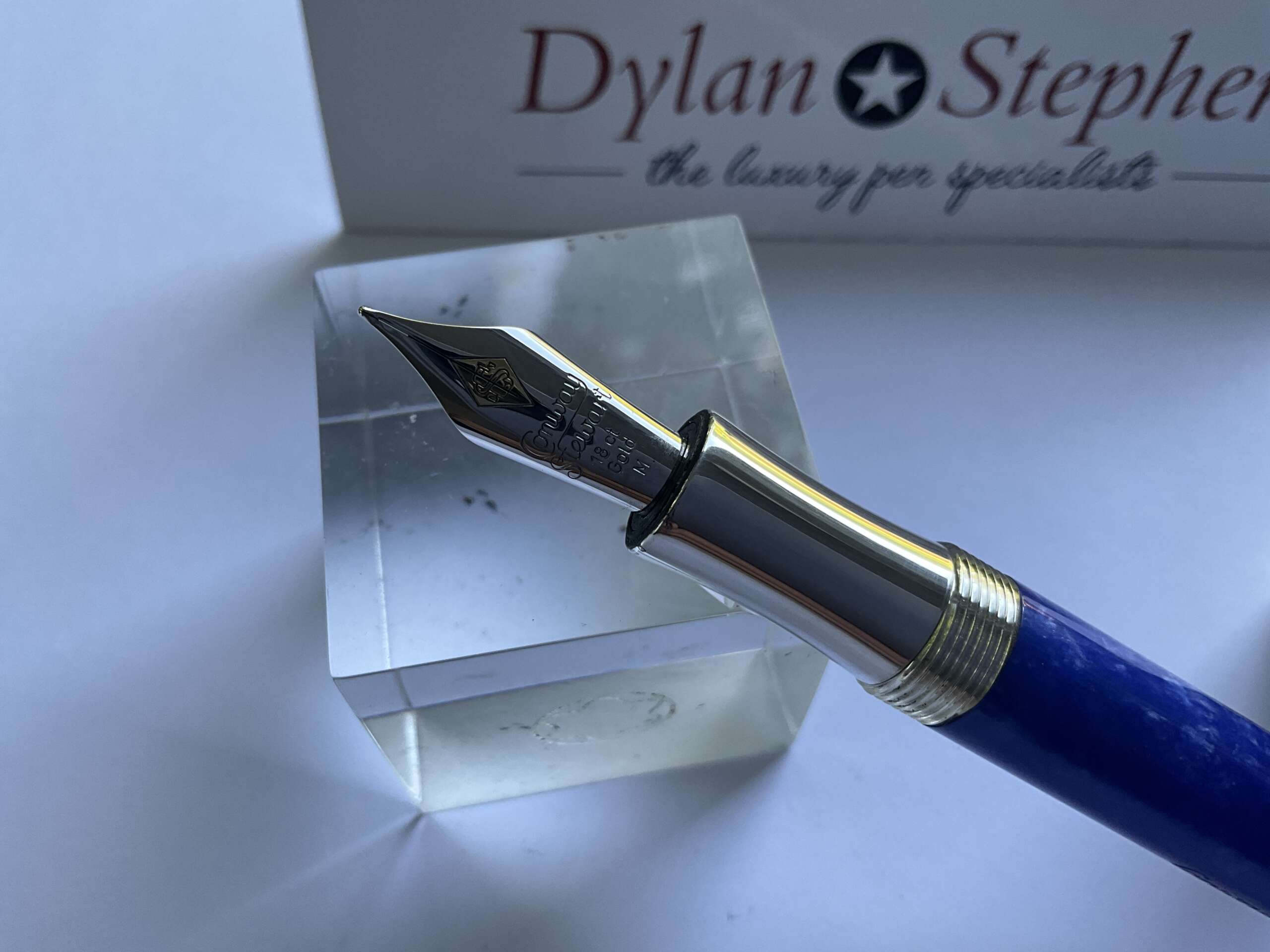 Conway Stewart Duro Sterling Silver II Blue Sapphire fountain pen - Image 2