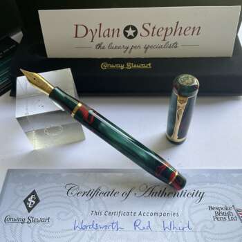 Conway Stewart Wordsworth Red Whirl Special Edition fountain pen