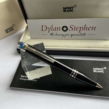 Montblanc Starwalker Platinum And Resin Ballpoint Pen