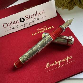 Montegrappa La Traviata Sterling Silver Limited Edition fountain pen