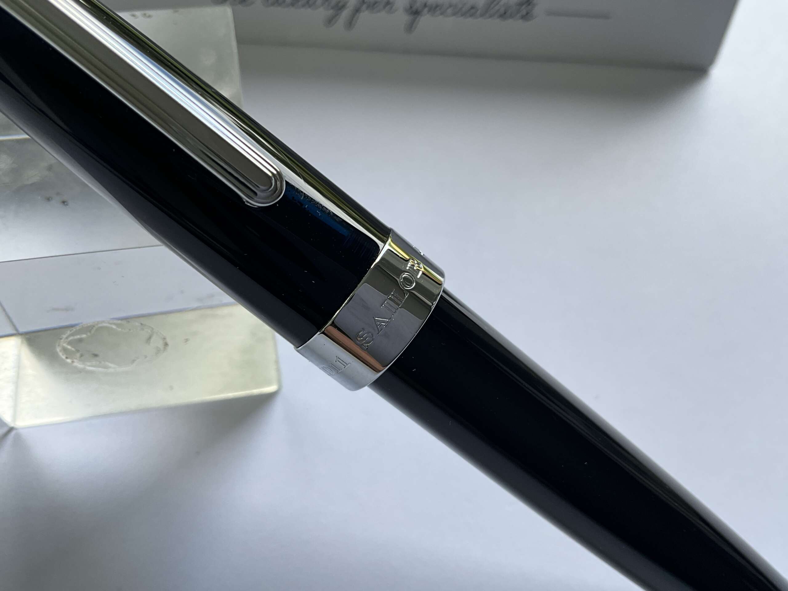 Sailor 1911 Pro Gear Anchor Clear Dawn Blue Fountain Pen - Image 4