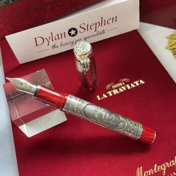 Montegrappa La Traviata Sterling Silver Limited Edition fountain pen