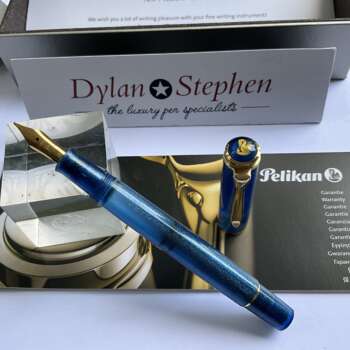 Pelikan M200 Golden Lapis Fountain Pen