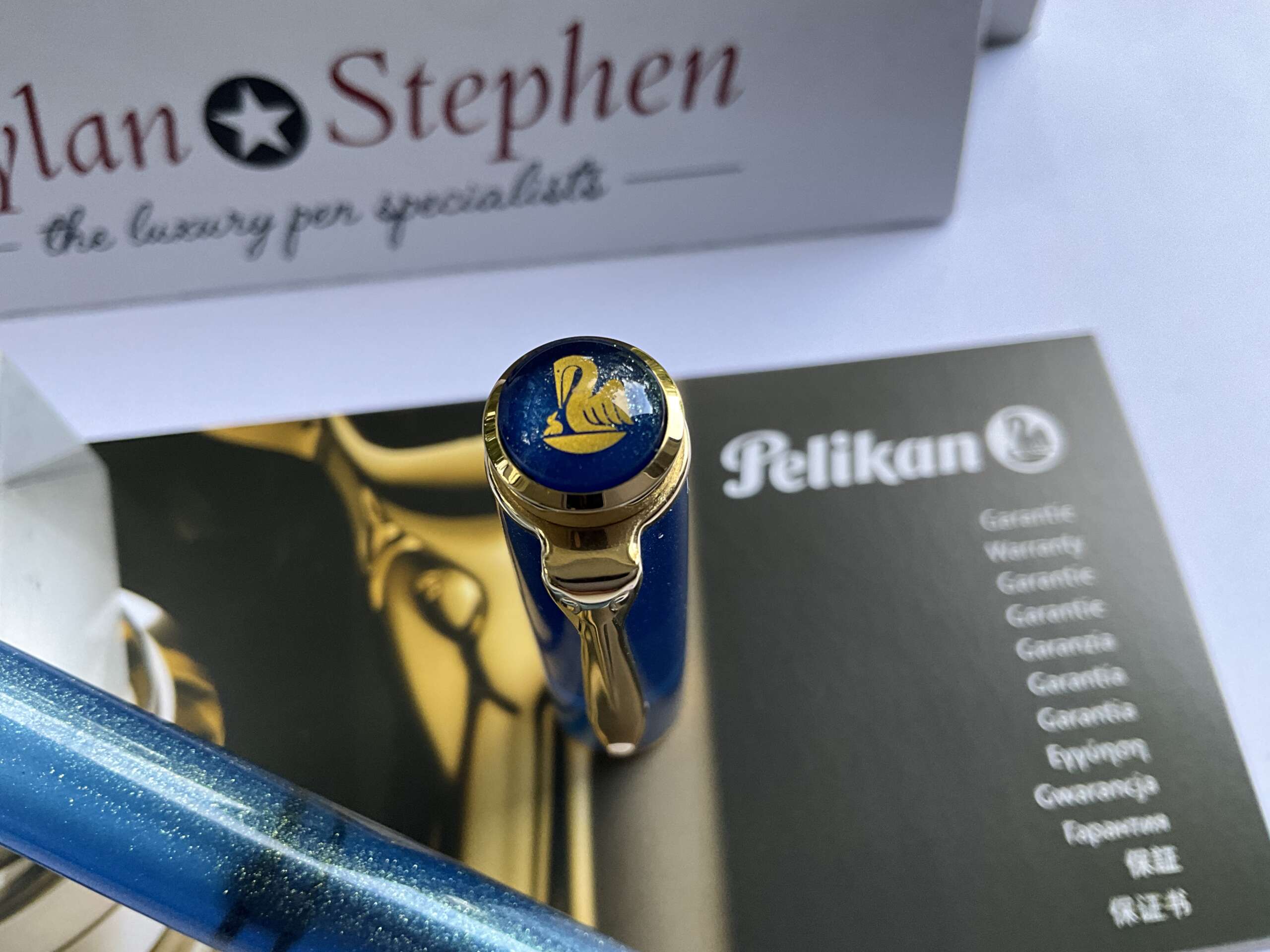 Pelikan M200 Golden Lapis Fountain Pen - Image 3