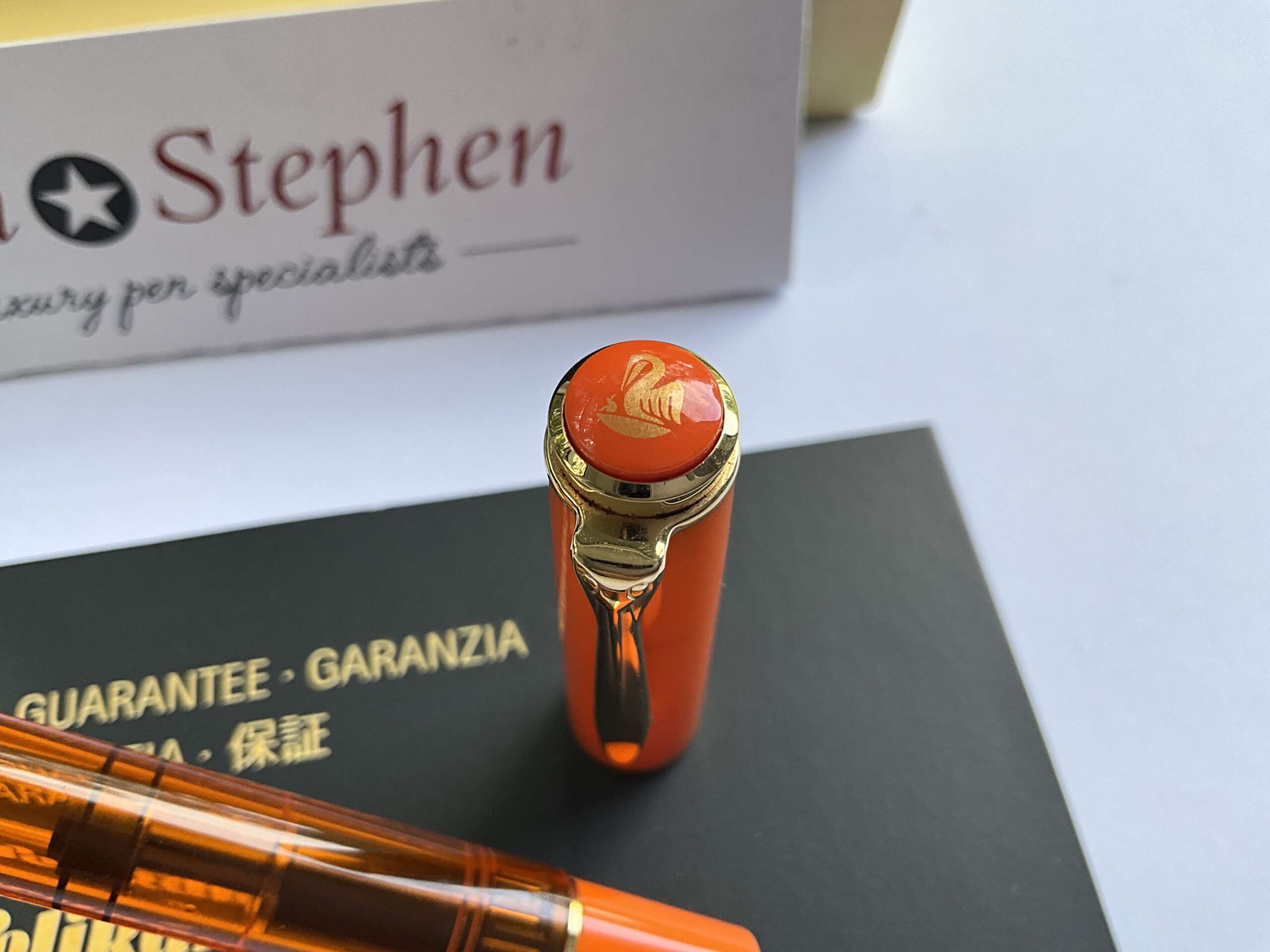 Pelikan M200 Orange Delight Demonstrator Fountain Pen - Image 3