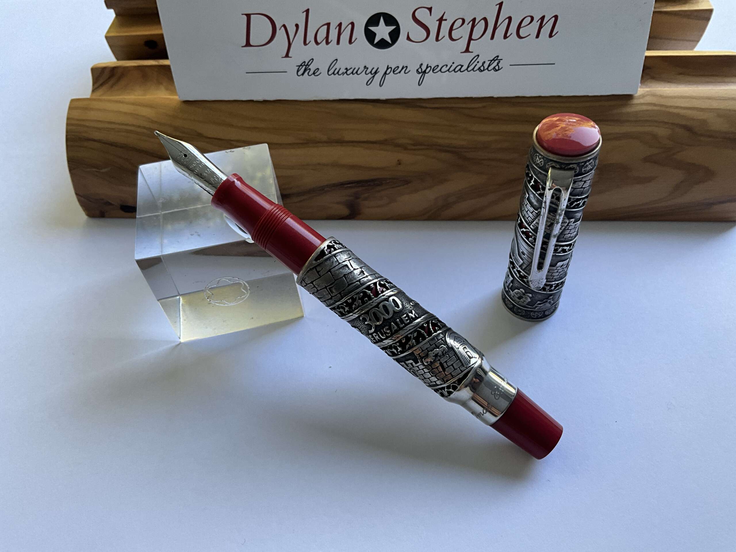 Omas Jerusalem 3000 Limited Edition Sterling Silver Fountain Pen NEW